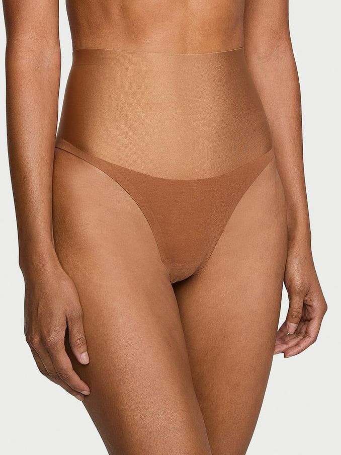 Caramel Nude Thong Smoothing Shimmer Shaping Knickers (Y37962) | €22.50