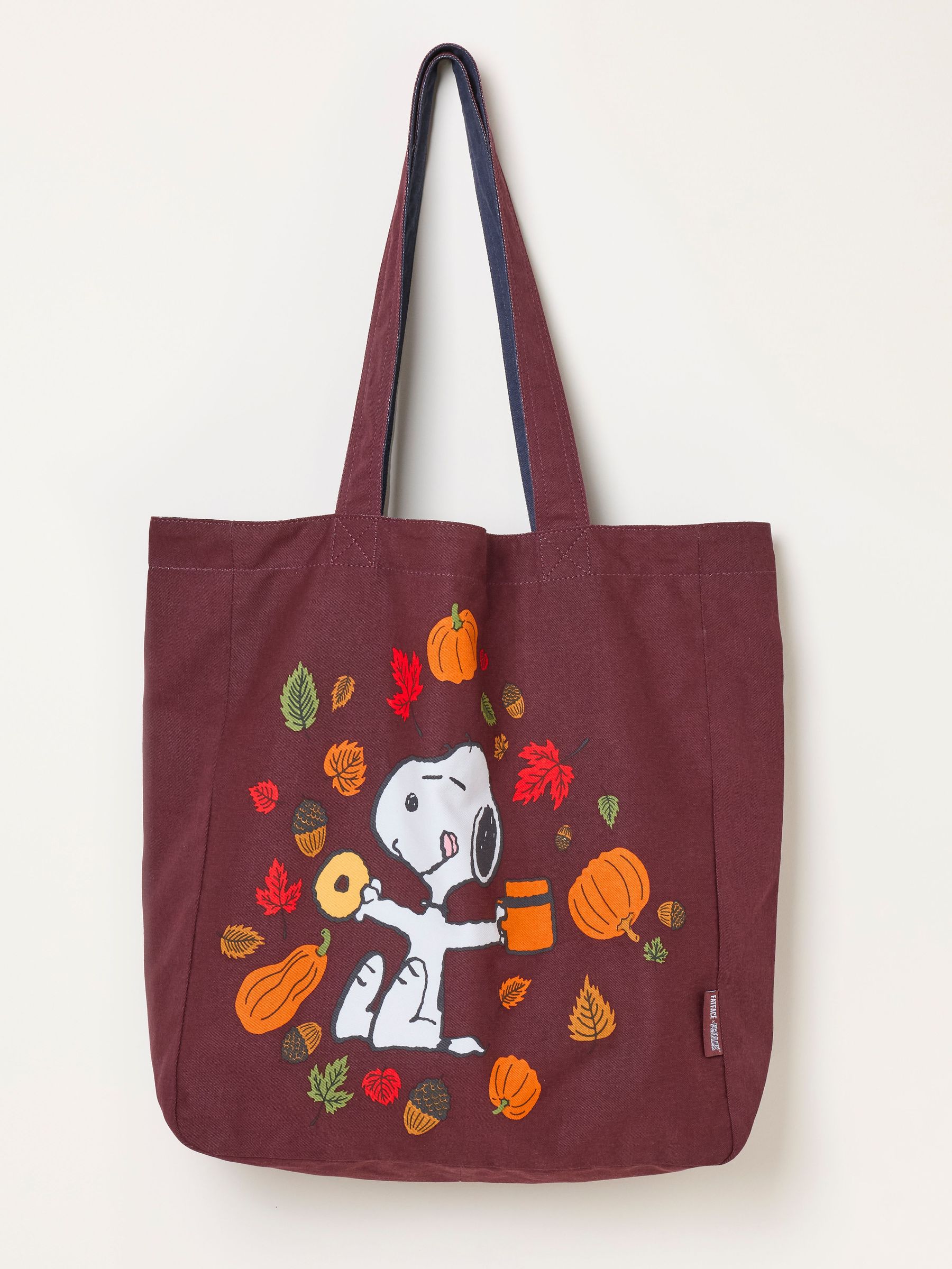 Burgundy Red - Autumnal Reversible Tote Bag
