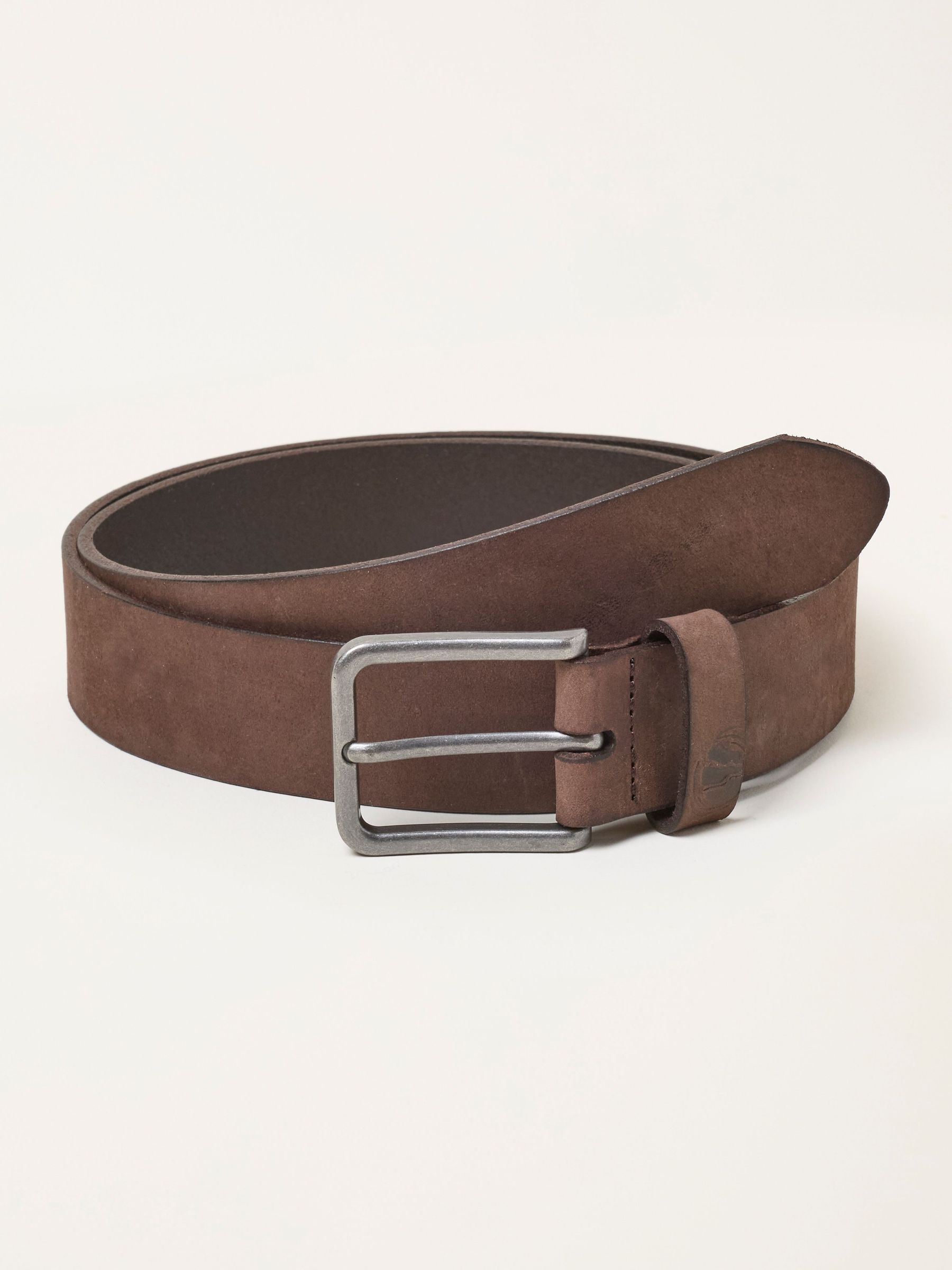 Brown - Regular Plain Nubuck Belt