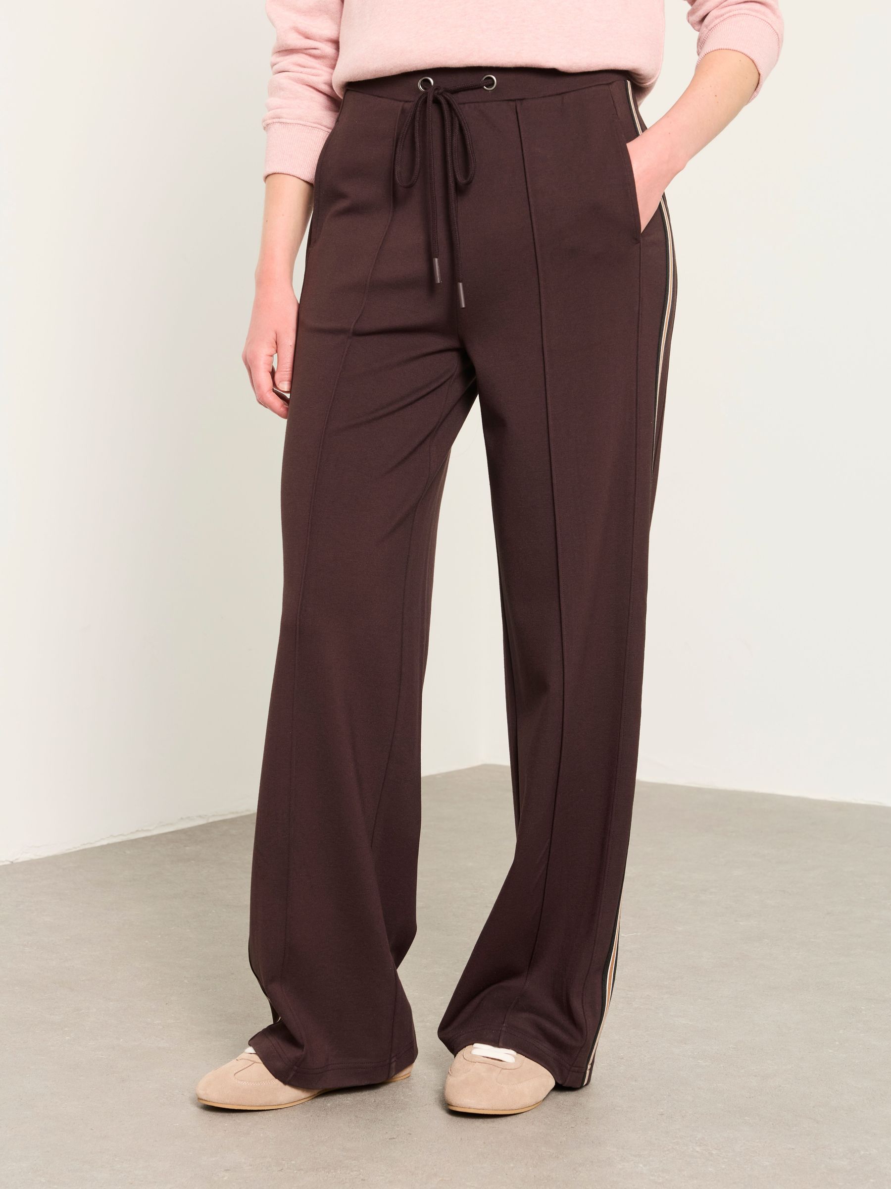 Brown - Side Stripe Trousers