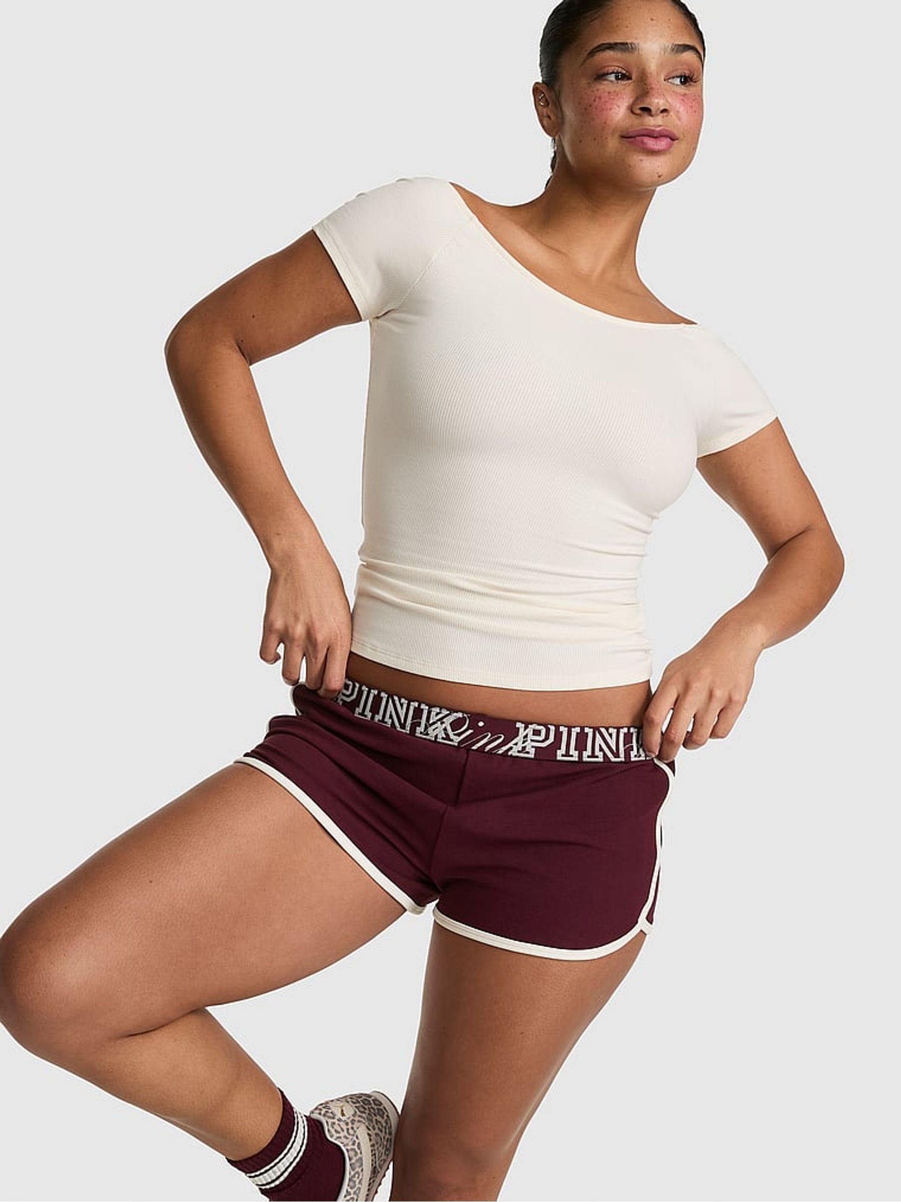 Purple Rose - Modal Mini Shorts