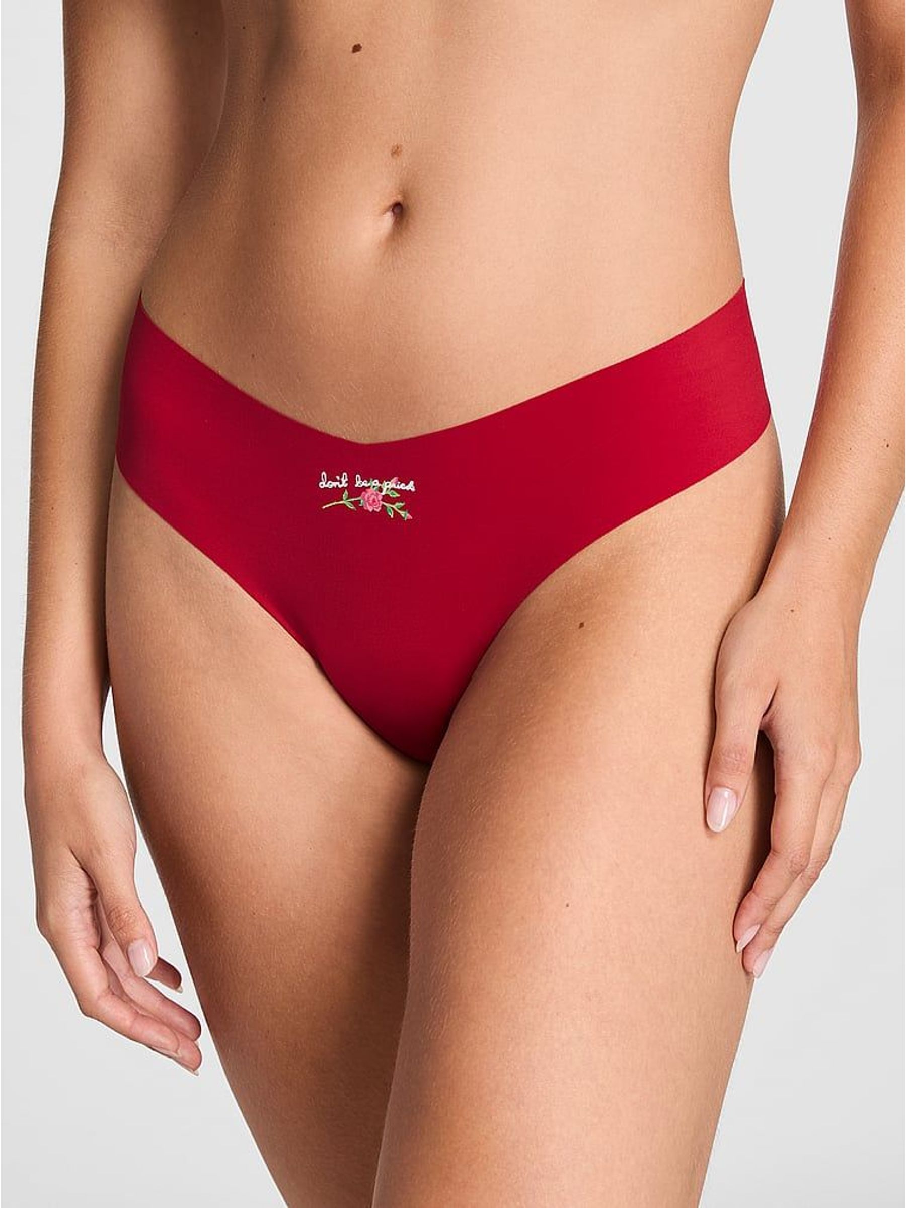 Red Lacquer - Cheeky No Show Knickers