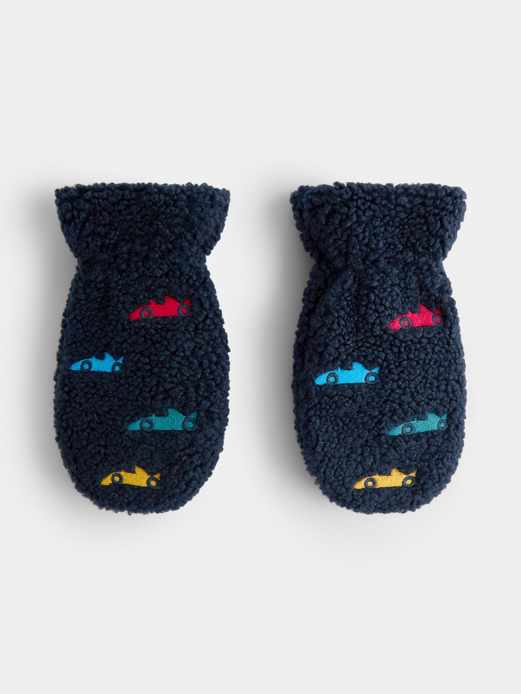 Navy Racecar - Borg Mittens