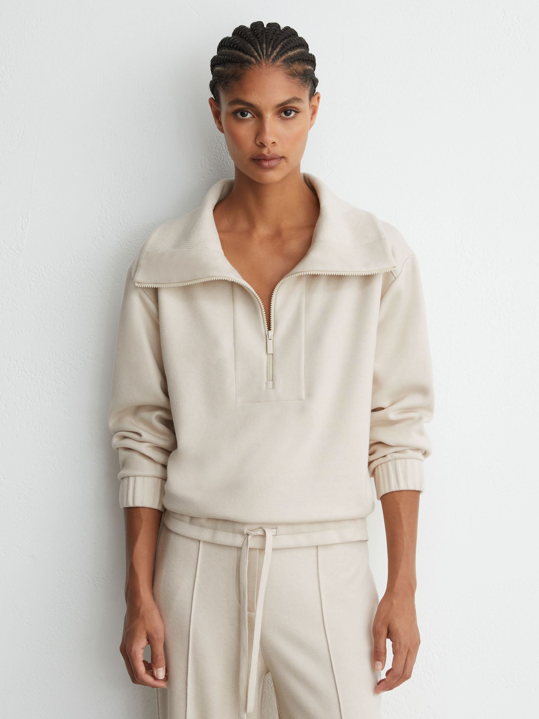 أبيض عاجي - Sweat Top