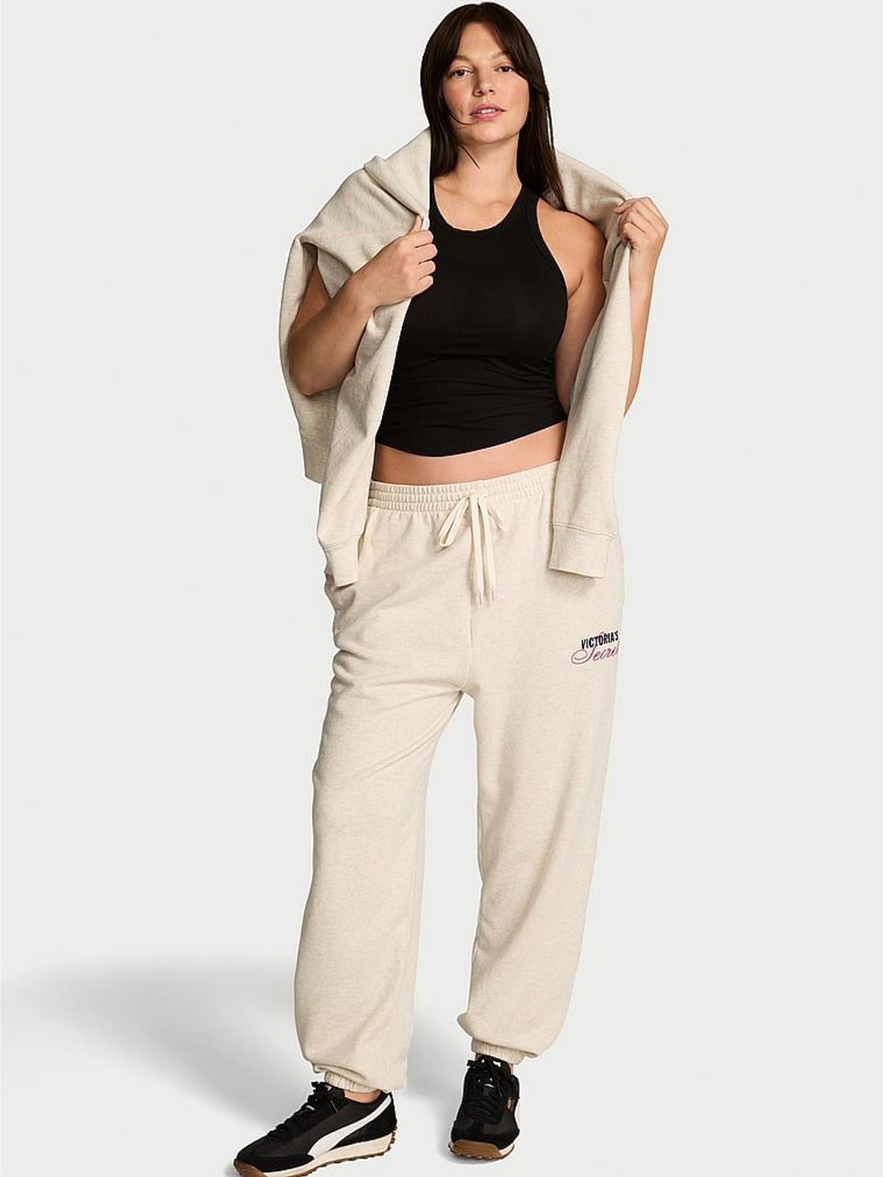 Natural Heather Nude - Cuffed Fleece Joggers