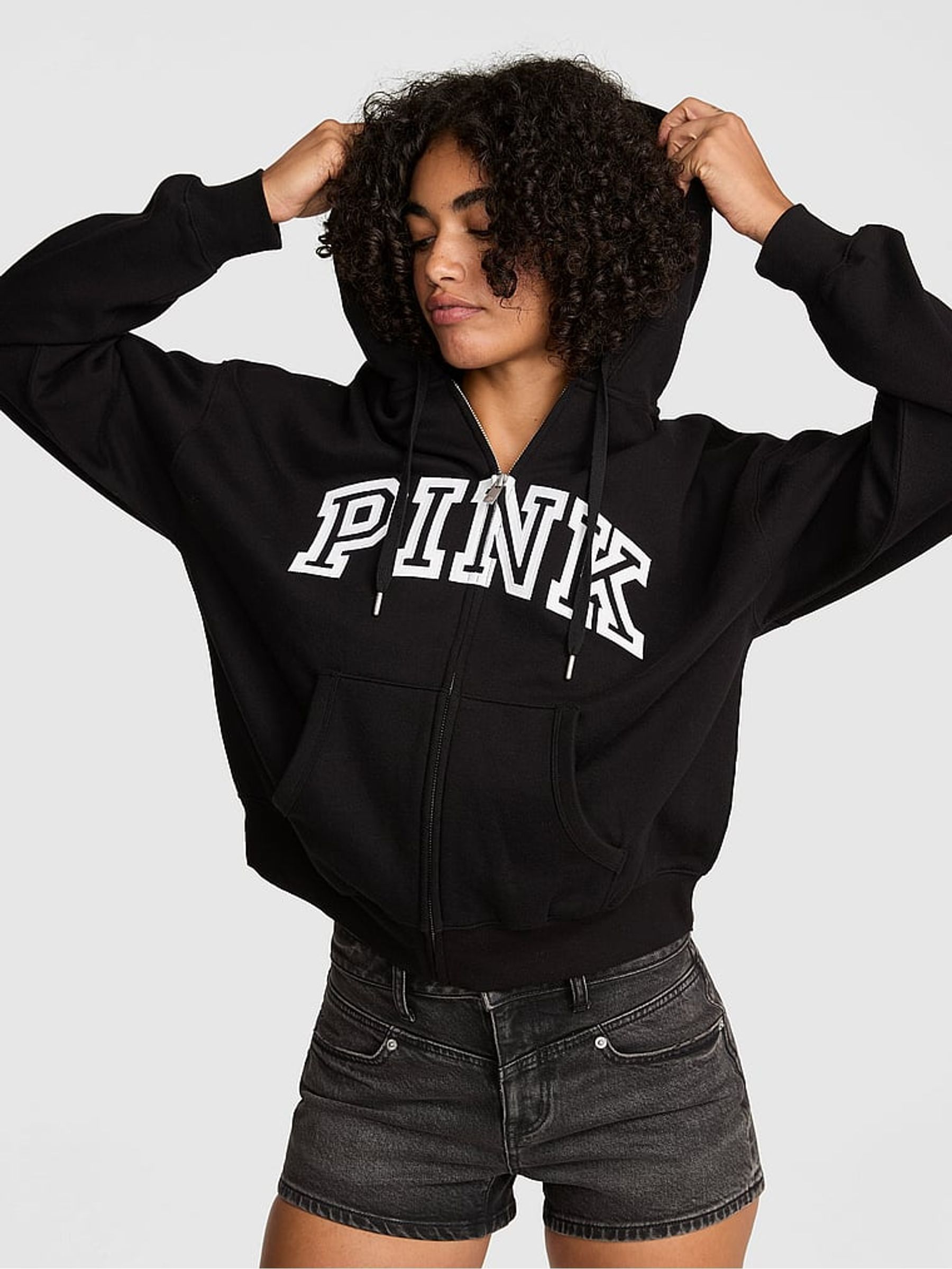 Black - Fleece Zip Up Hoodie