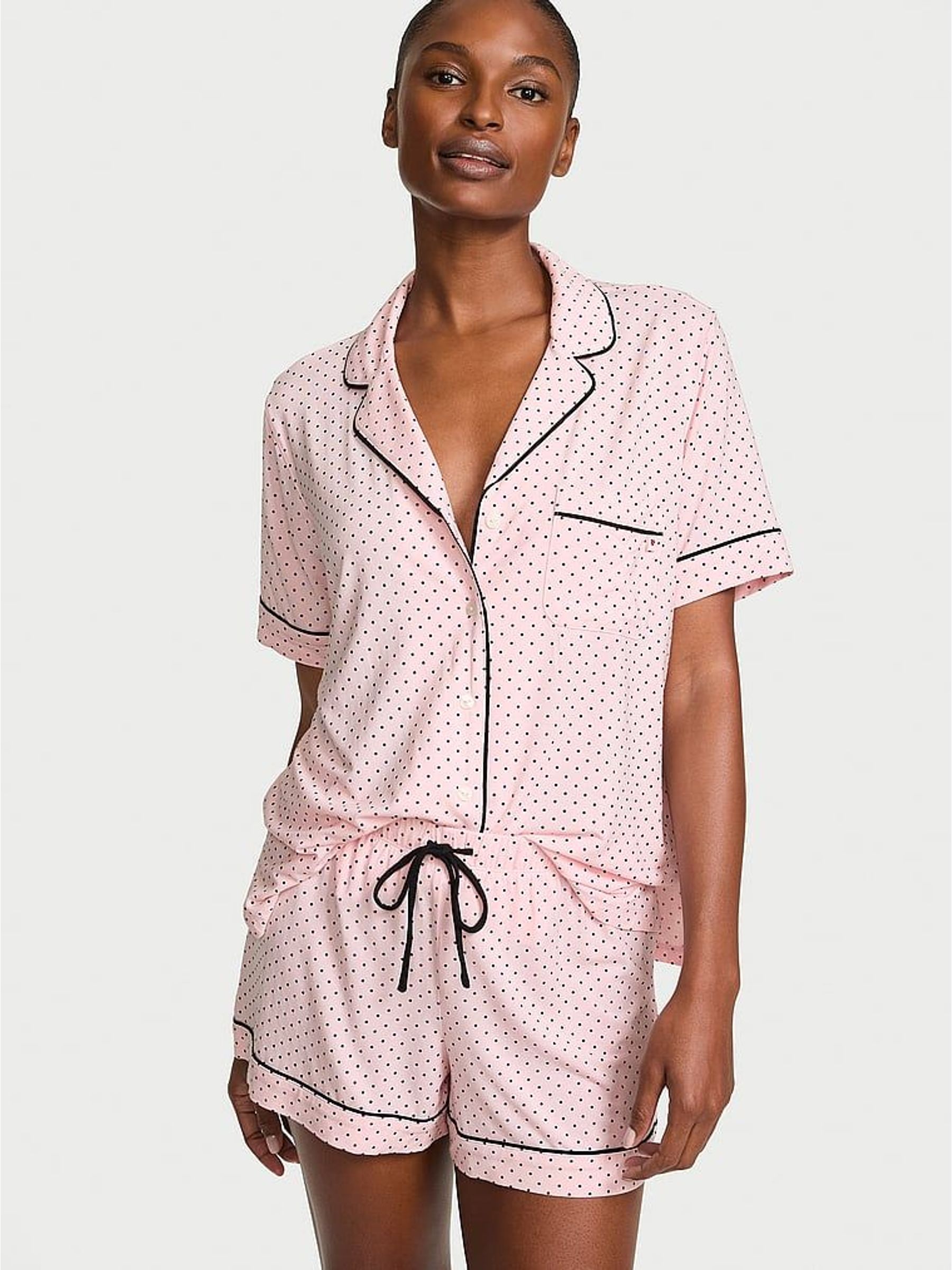 Angel Pink Polka Dot - Modal Short Pyjamas Set