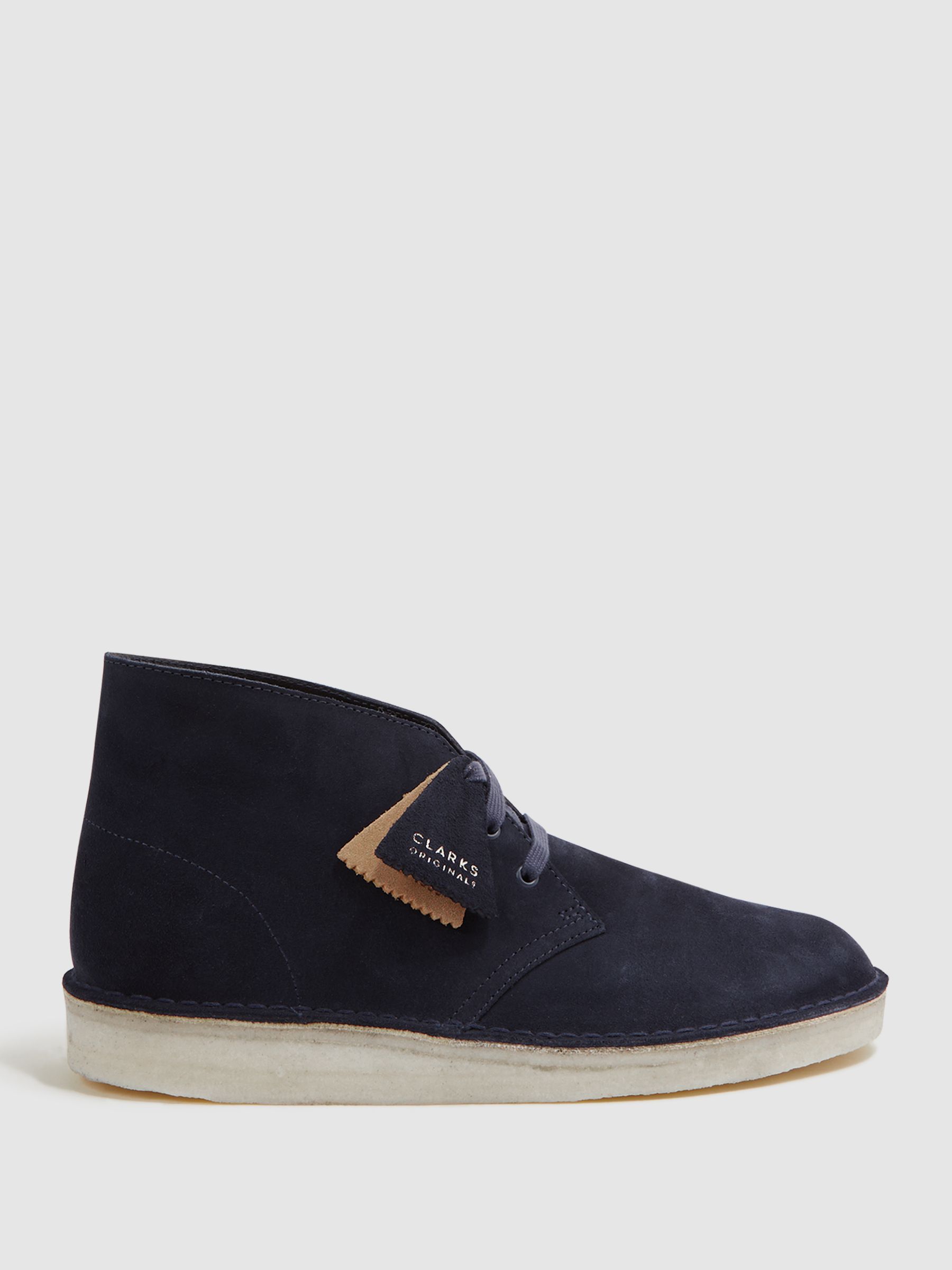 Clarks Originals Suede Desert Boots in Navy - Image 2 of 6