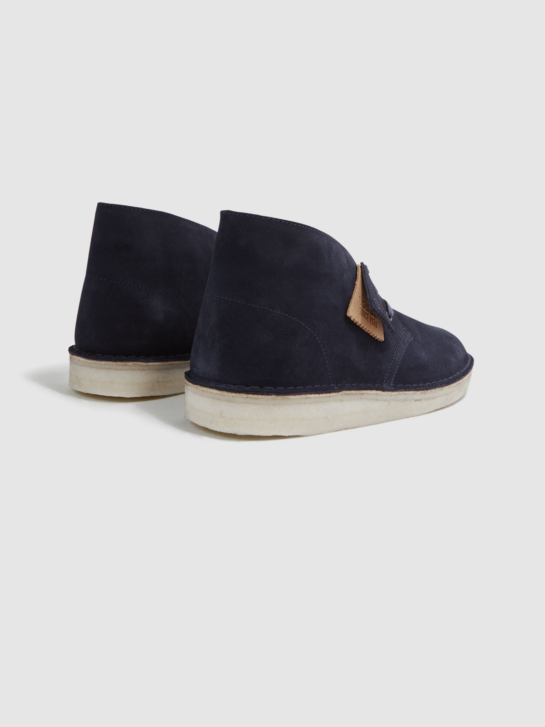 Clarks Originals Suede Desert Boots in Navy - Image 4 of 6