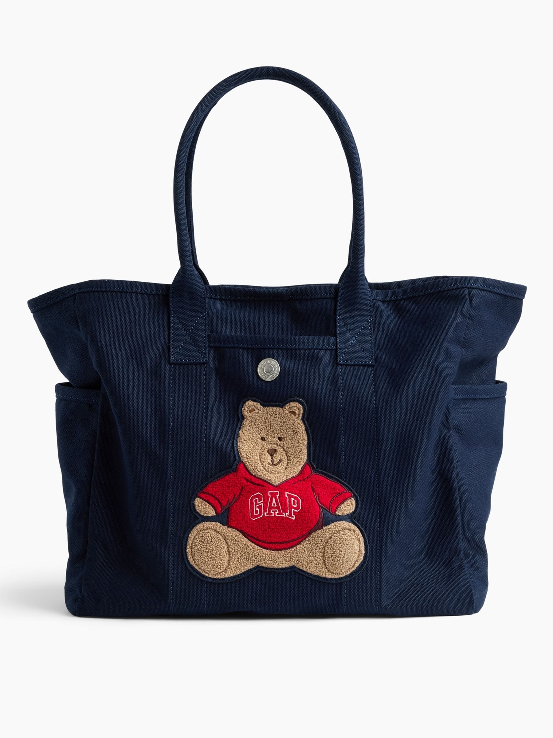Navy Brannan Bear Canvas Favorite Tote Bag - Image 2 of 5