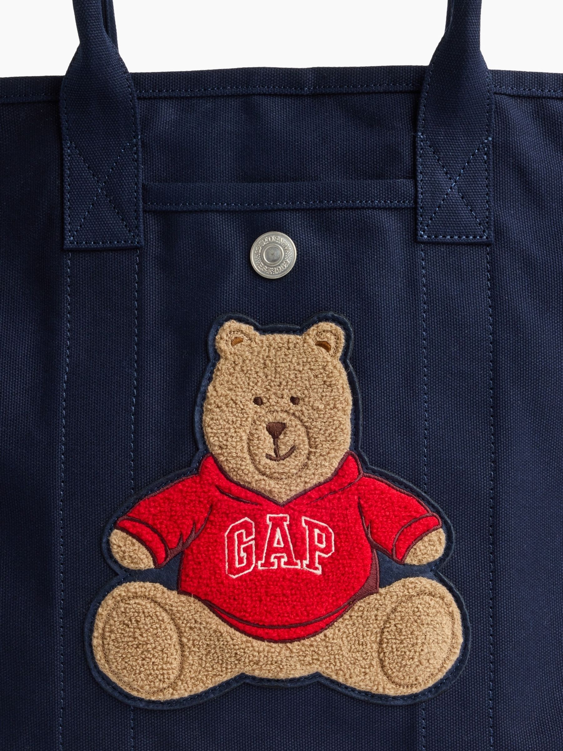 Navy Brannan Bear Canvas Favorite Tote Bag - Image 5 of 5 Navy Brannan Bear Canvas Favorite Tote Bag - Image 5 of 5