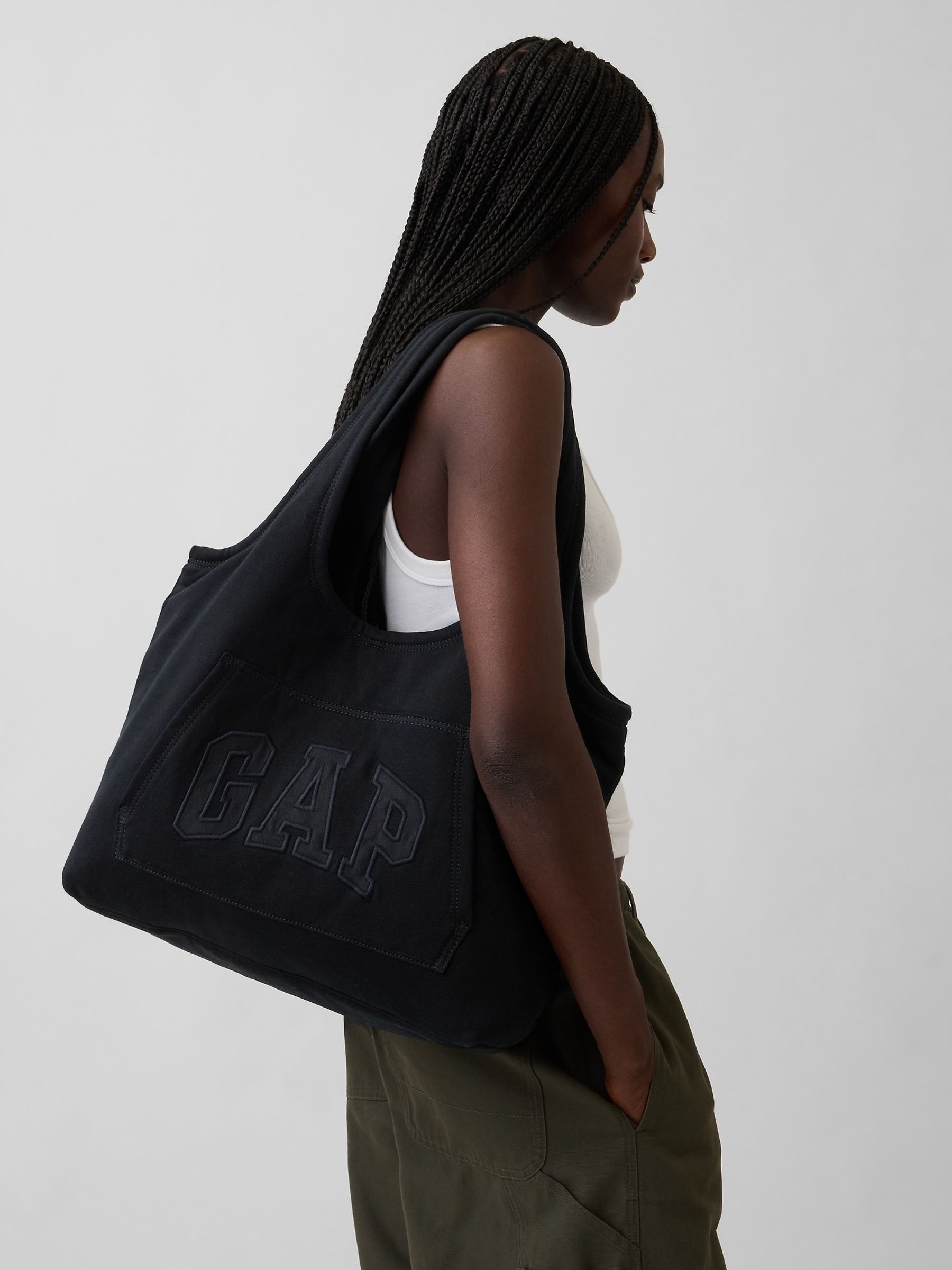 Black Hoodie Tote Bag - Image 1 of 5
