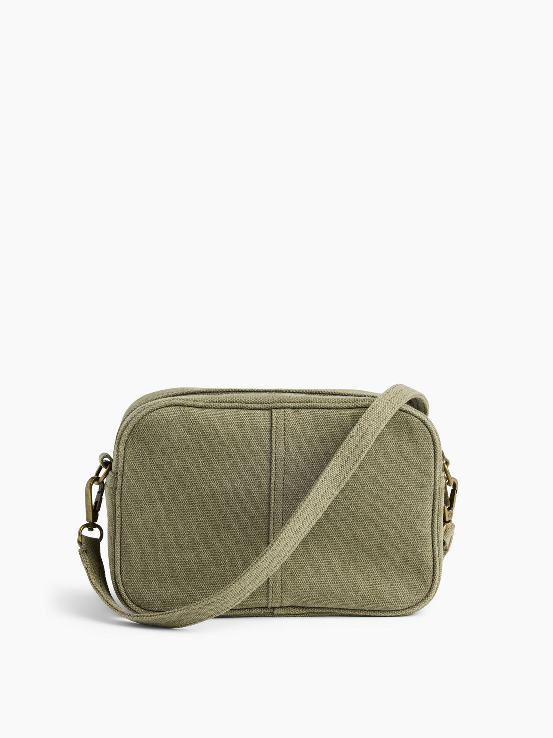 Green Canvas Pocket Crossbody Bag - Image 2 of 4