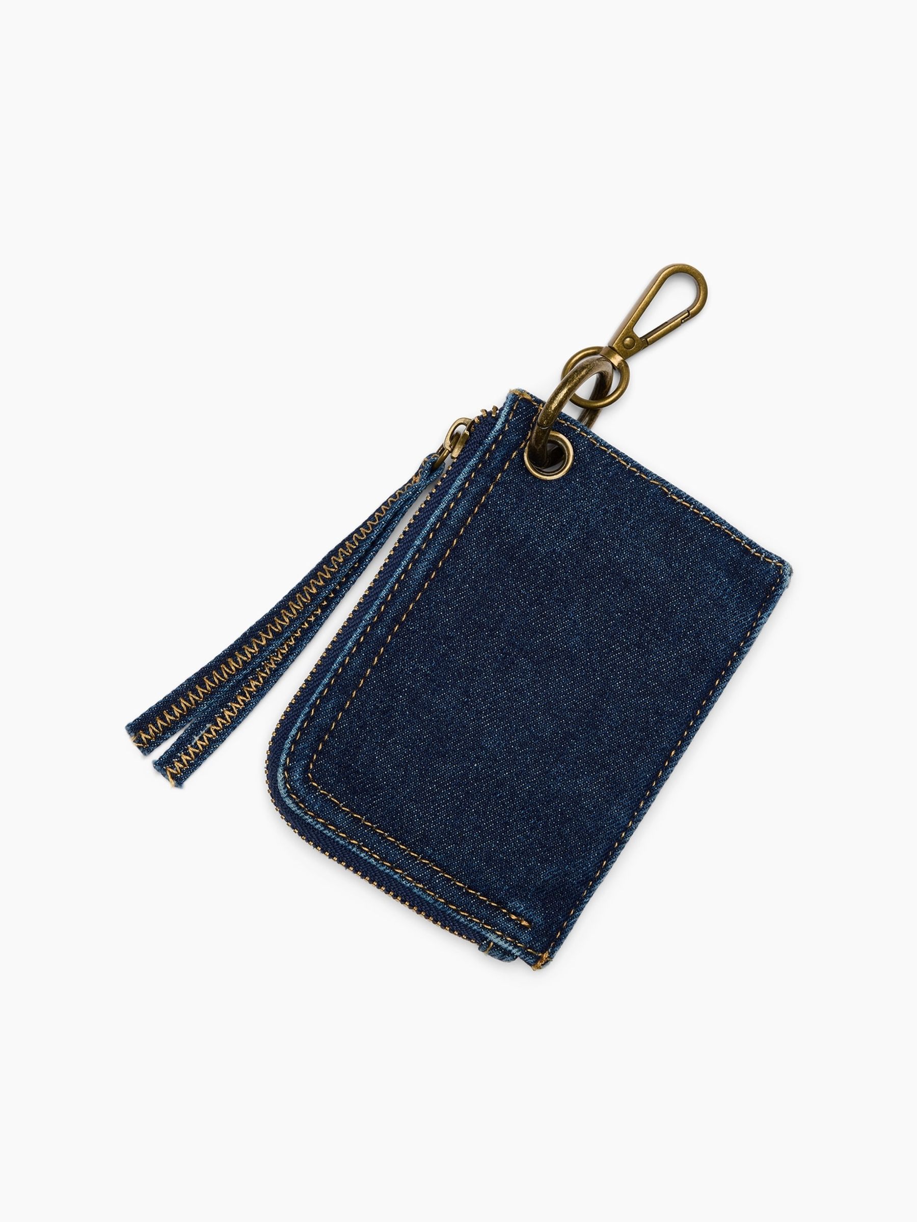Denim Card Holder Bag Charm - Image 2 of 4