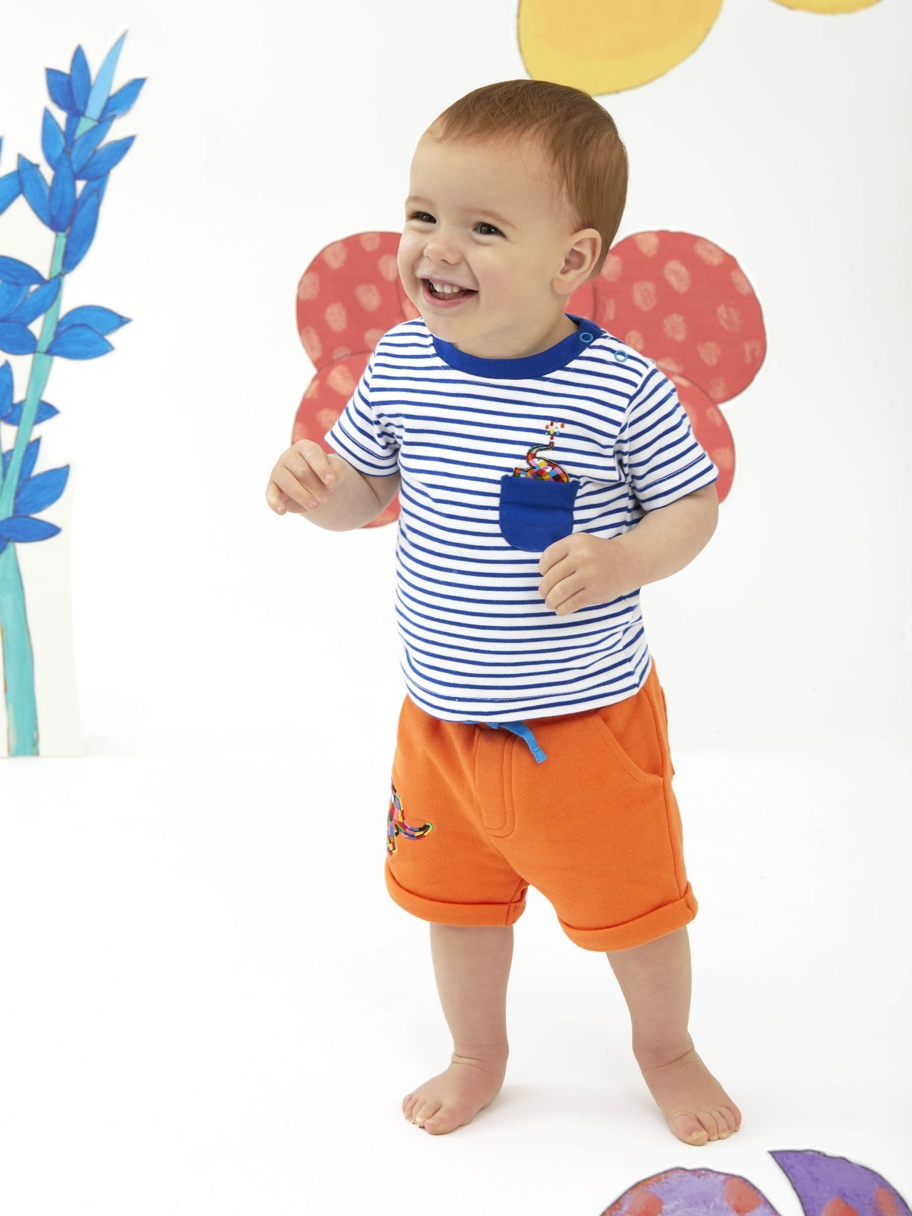 Orange Boys' 2-Piece Elmer T-Shirt & Short Set - Image 2 of 8