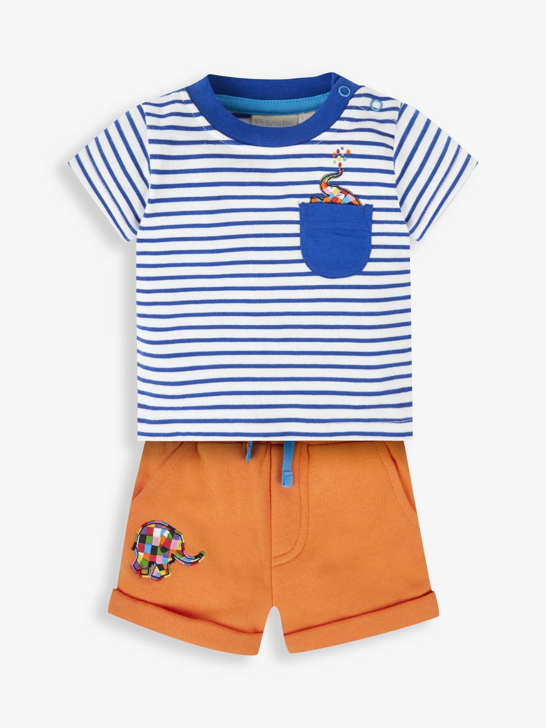 Orange Boys' 2-Piece Elmer T-Shirt & Short Set - Image 3 of 8