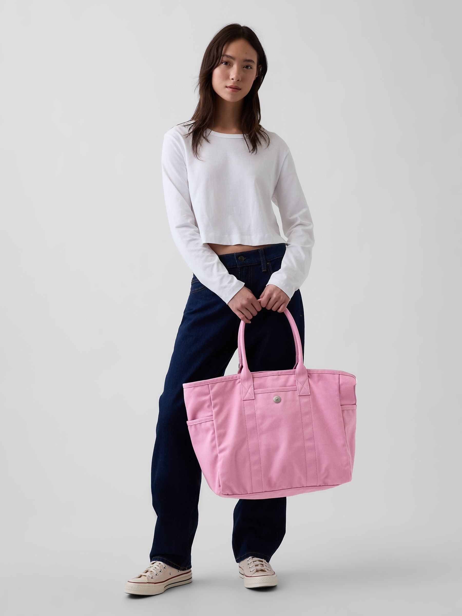 Pink Canvas Favorite Tote Bag - Image 1 of 5