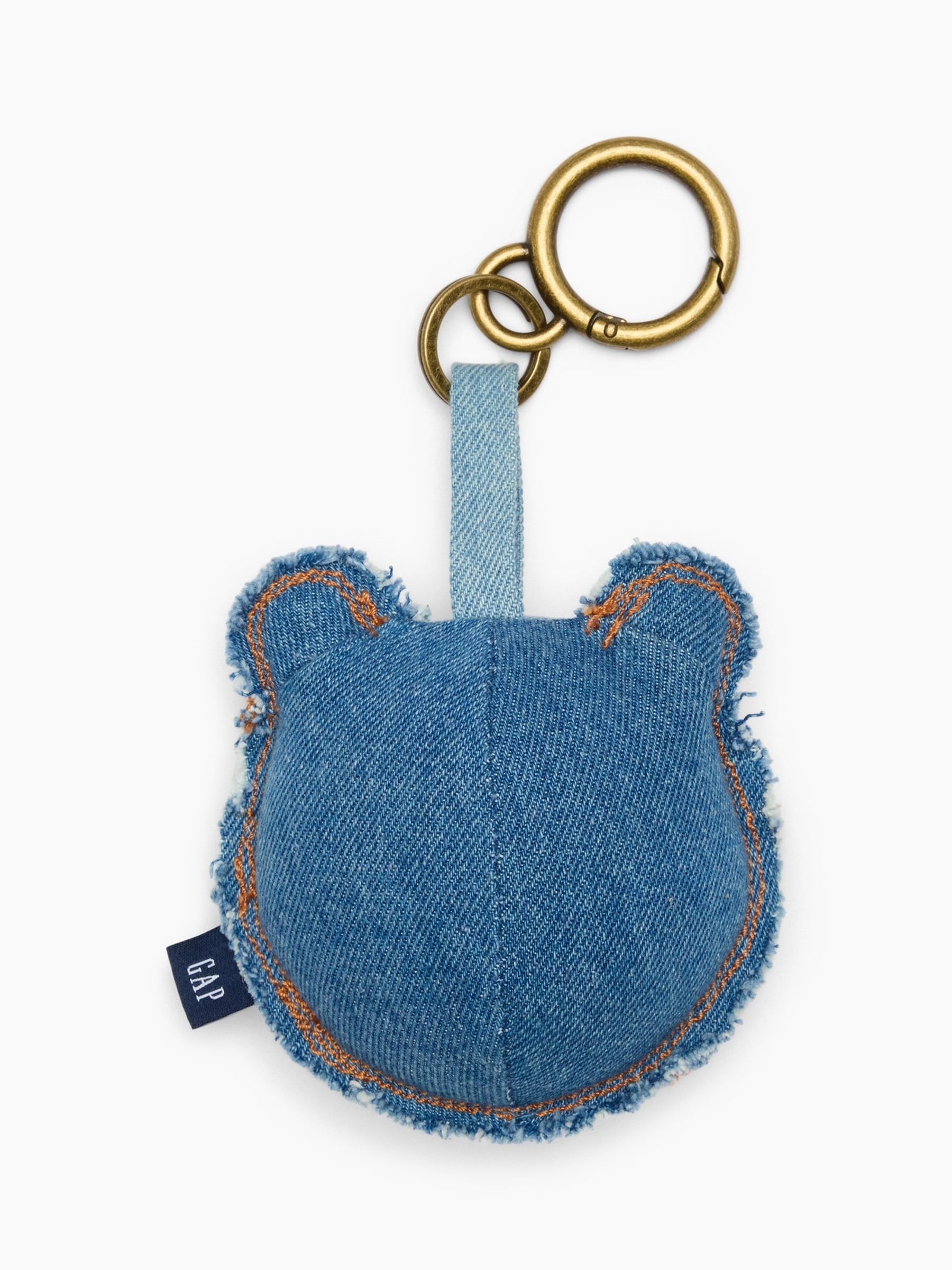 Blue Patchwork Denim Brannan Bear Bag Charm - Image 2 of 3 Blue Patchwork Denim Brannan Bear Bag Charm - Image 2 of 3