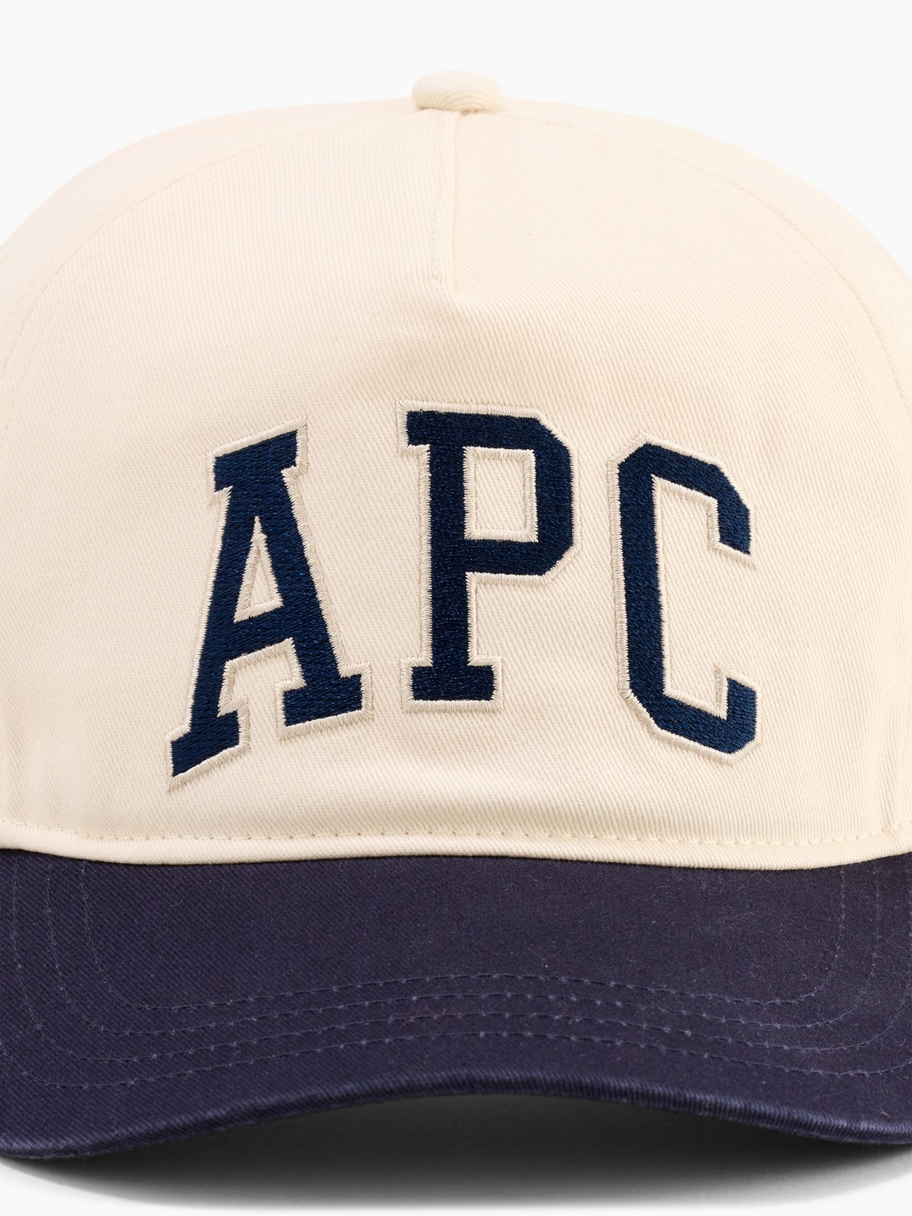 Gap x A.P.C. Blue/Cream Logo Baseball Cap - Image 5 of 6