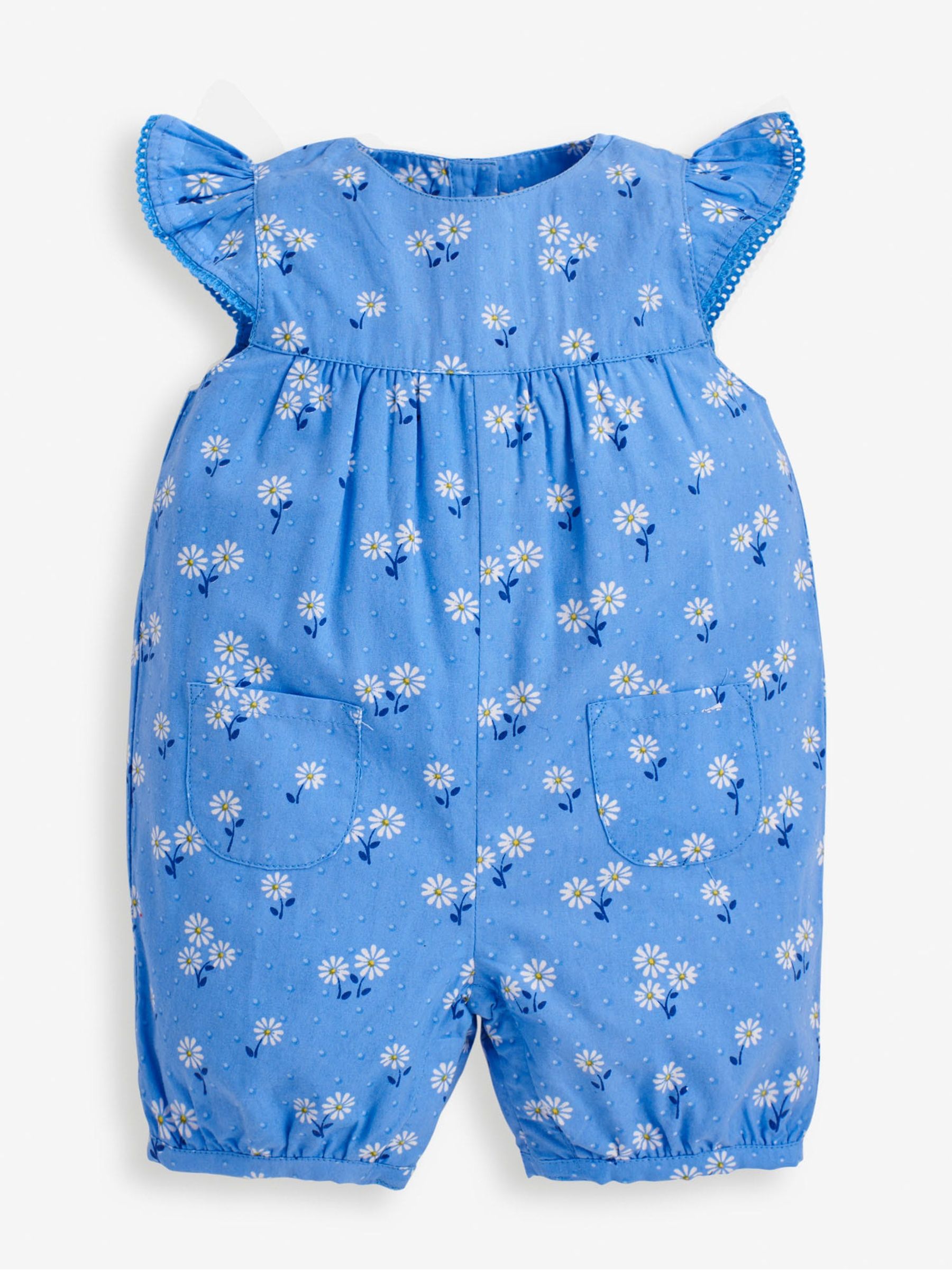 Blue Blue Pretty Daisy Baby Sunsuit - Image 1 of 2