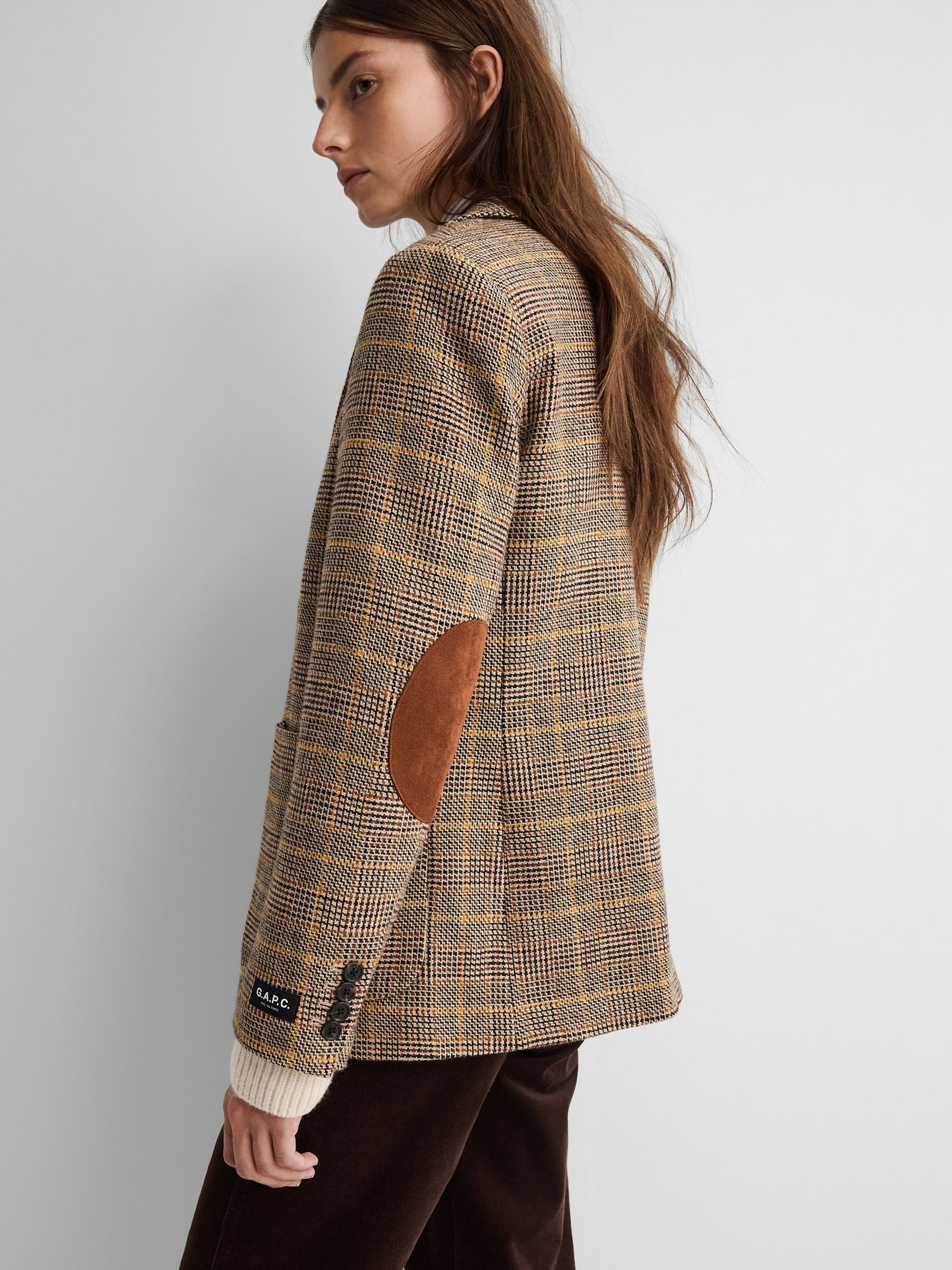 Gap x A.P.C. Brown Wool-Blend Relaxed Blazer - Image 4 of 7