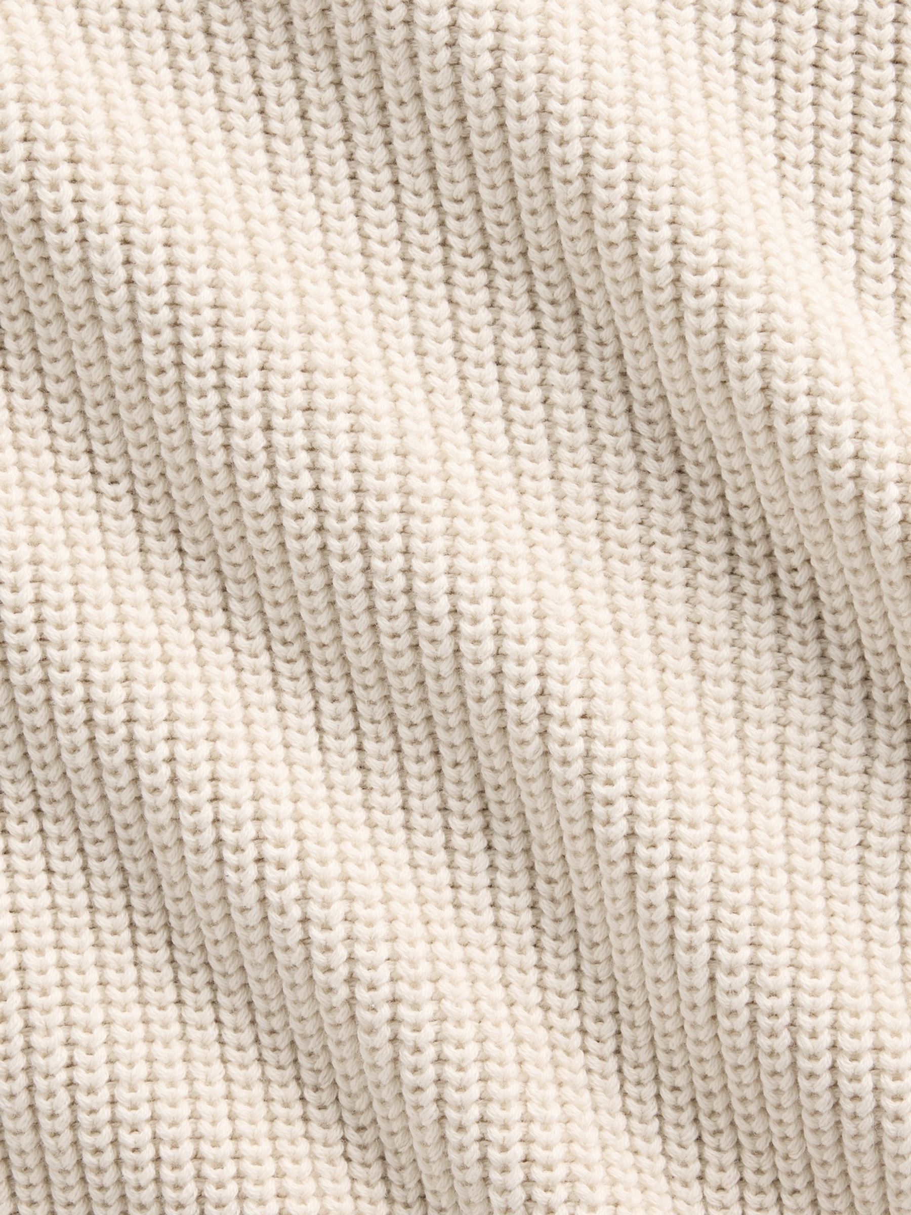 Cream Oversized Rolled Neck Jumper - Image 6 of 6 Cream Oversized Rolled Neck Jumper - Image 6 of 6