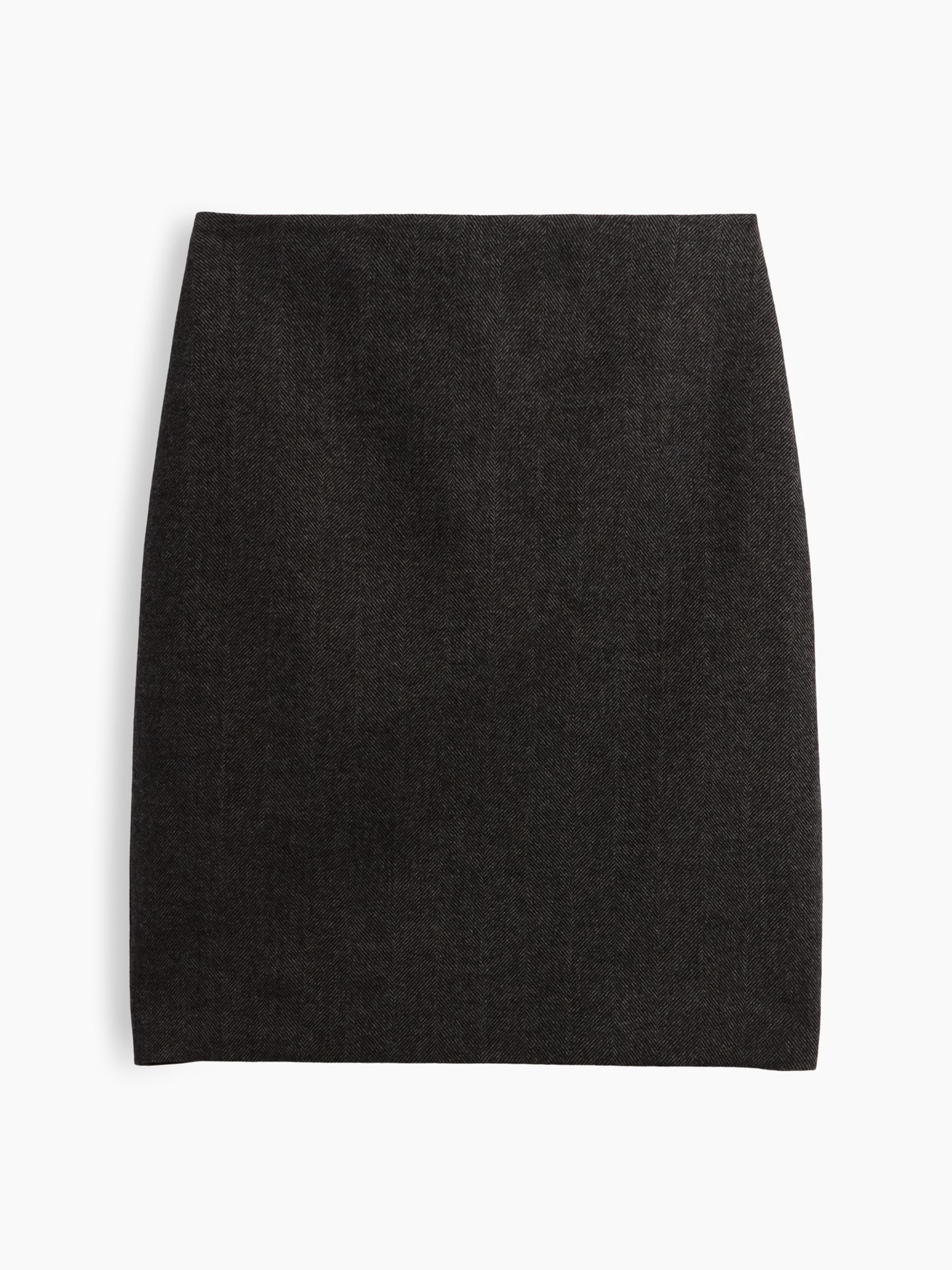 Charcoal Herringbone Knee-Length Skirt - Image 6 of 6
