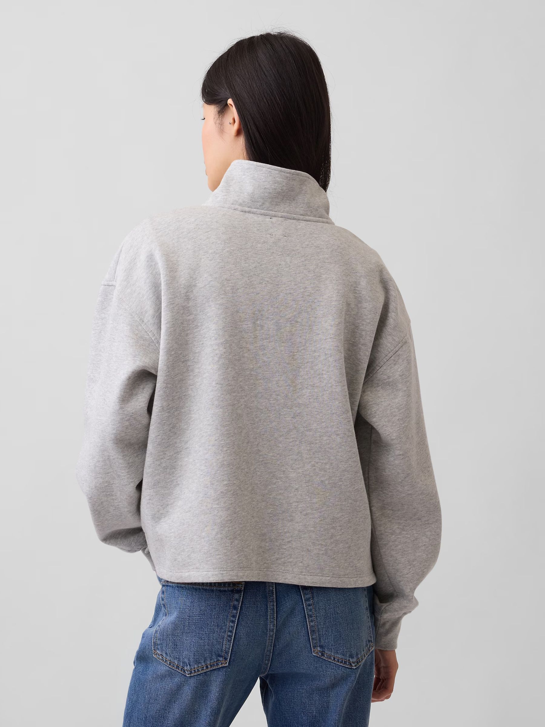 Grey Vintage Soft Oversized Henley Pullover - Image 3 of 5