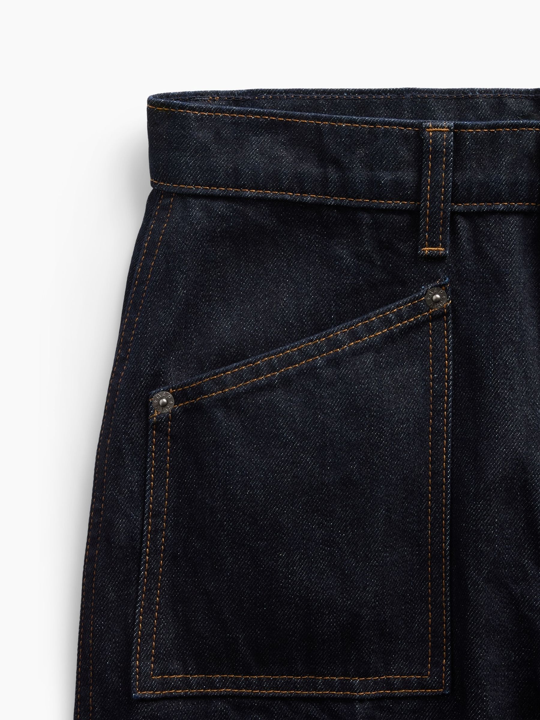 Gap x A.P.C. Dark Wash High Waisted Stride Jeans - Image 5 of 7