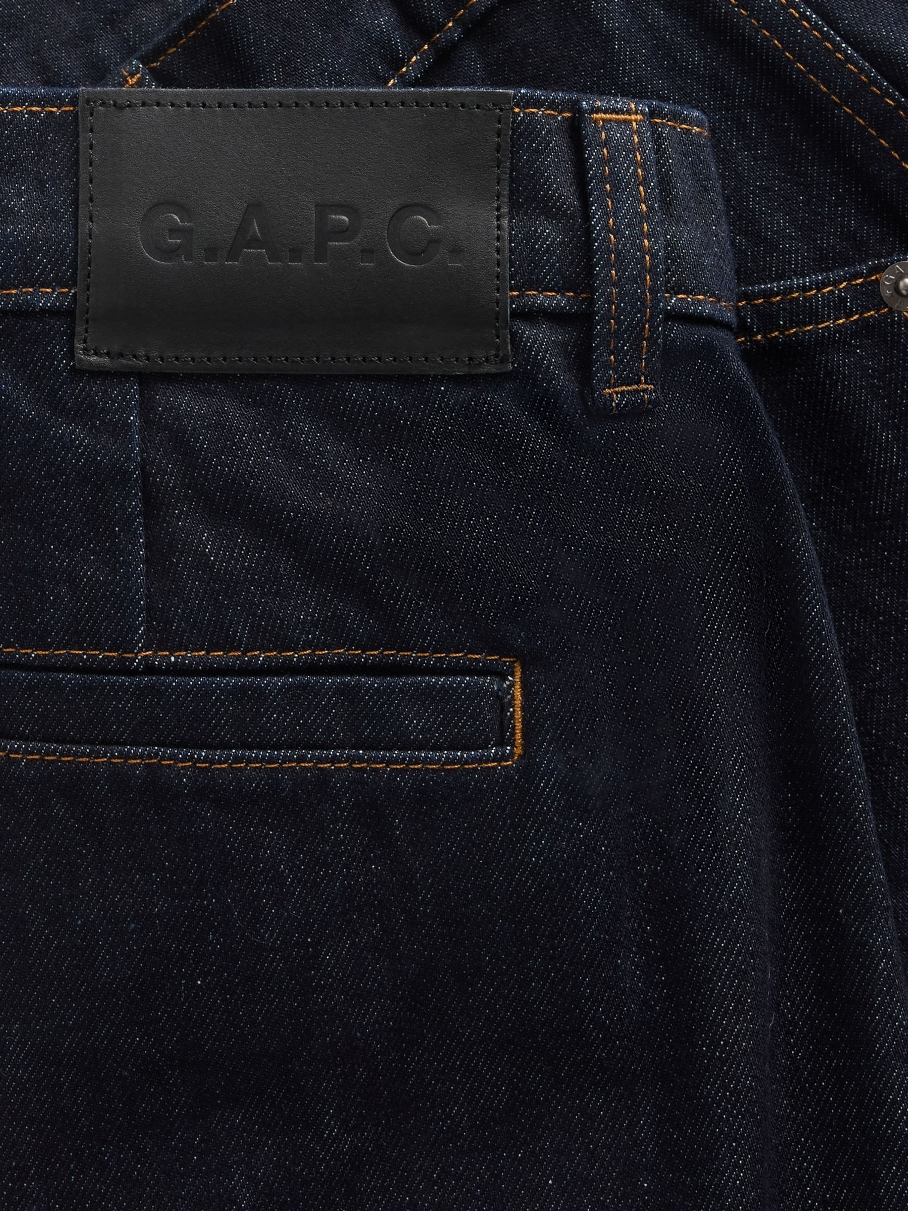 Gap x A.P.C. Dark Wash High Waisted Stride Jeans - Image 6 of 7