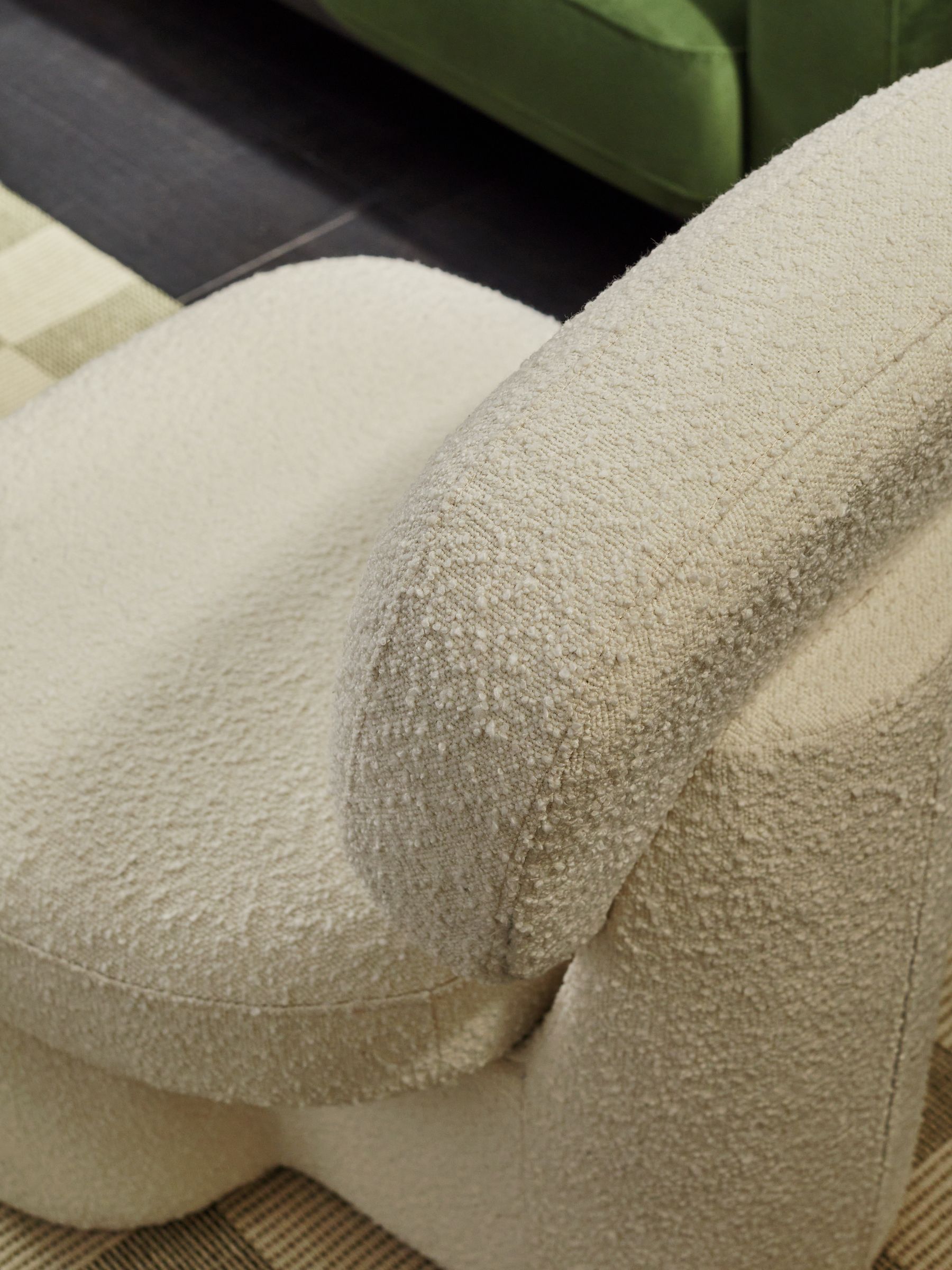 Thea Accent Chair in Ivory Boucle - Image 5 of 6
