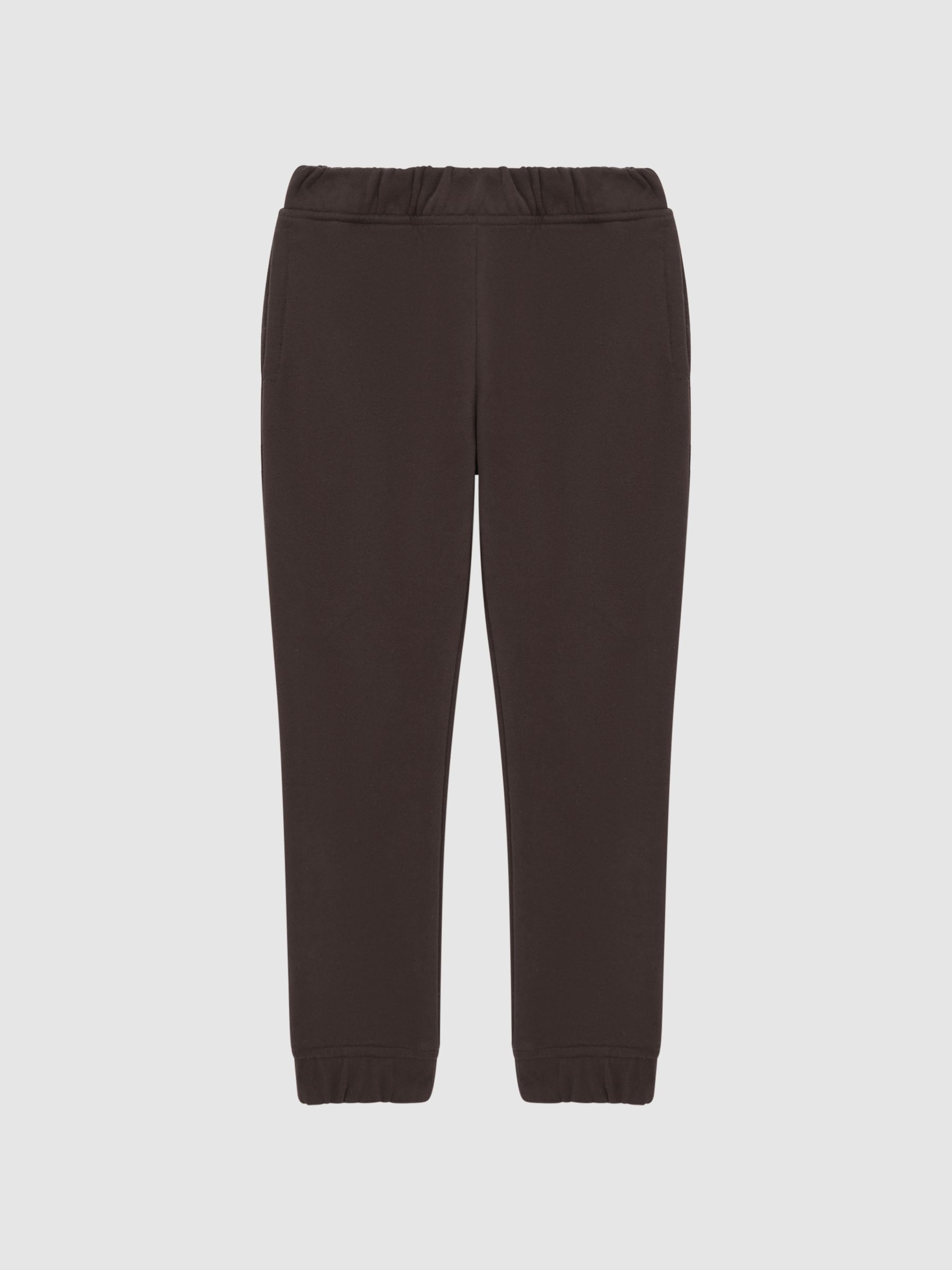 Senior Garment Dye Jersey Joggers in Chocolate - Image 2 of 6