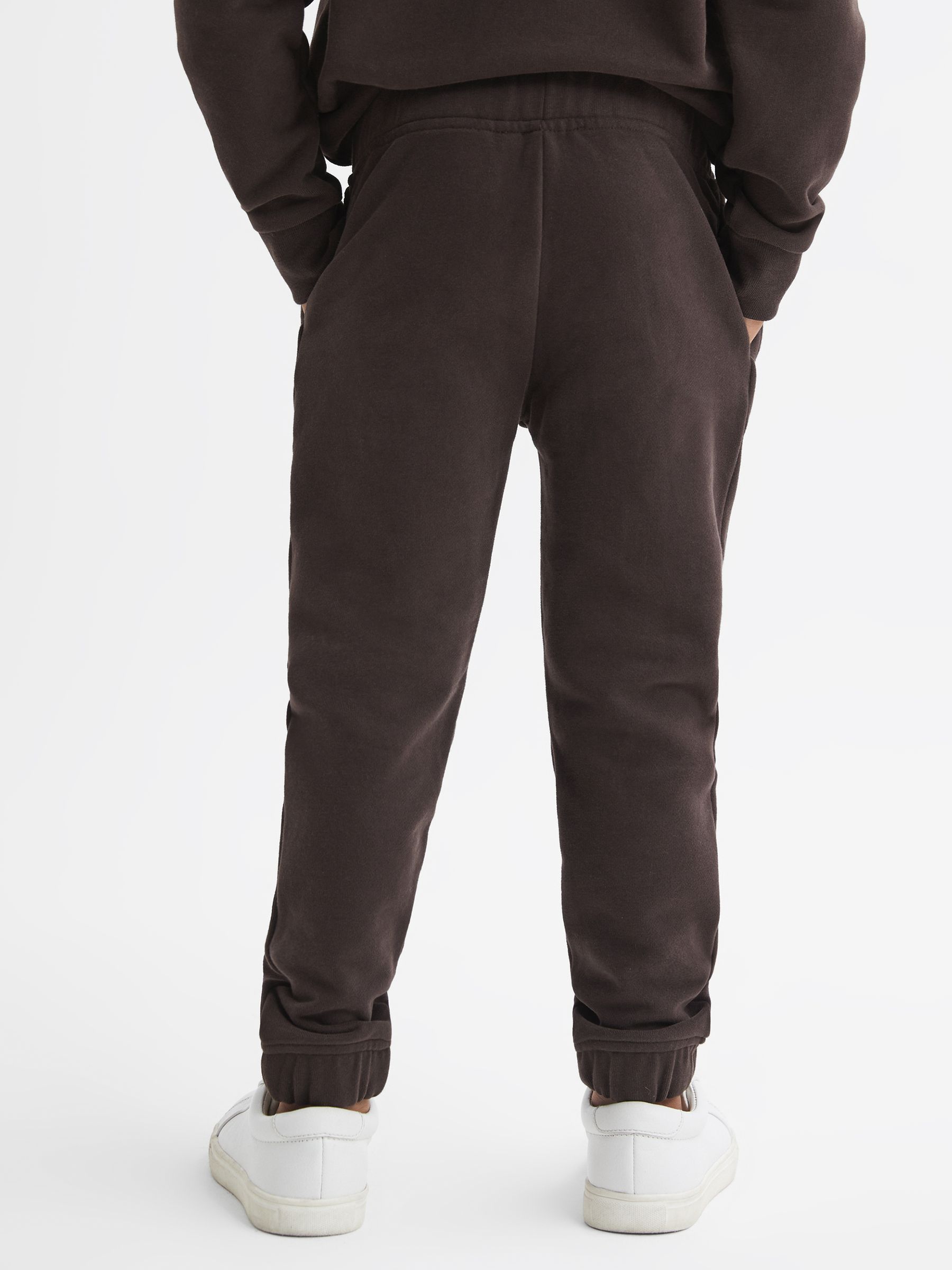 Senior Garment Dye Jersey Joggers in Chocolate - Image 5 of 6