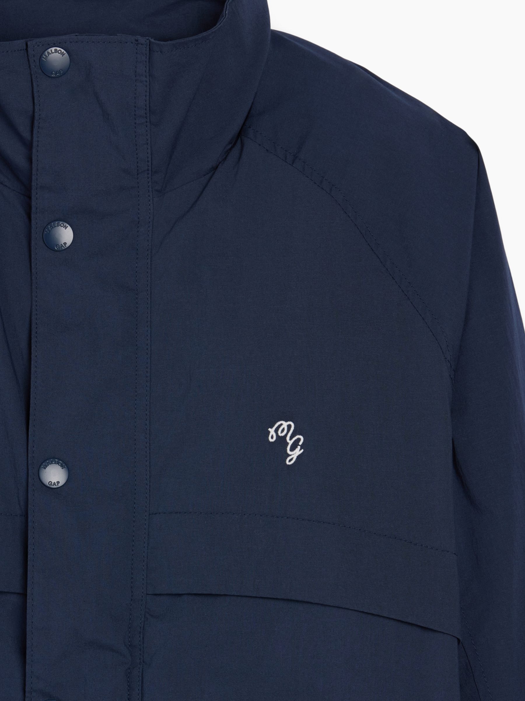 Gap x Malbon Navy Textured Poplin Anorak Jacket - Image 8 of 10