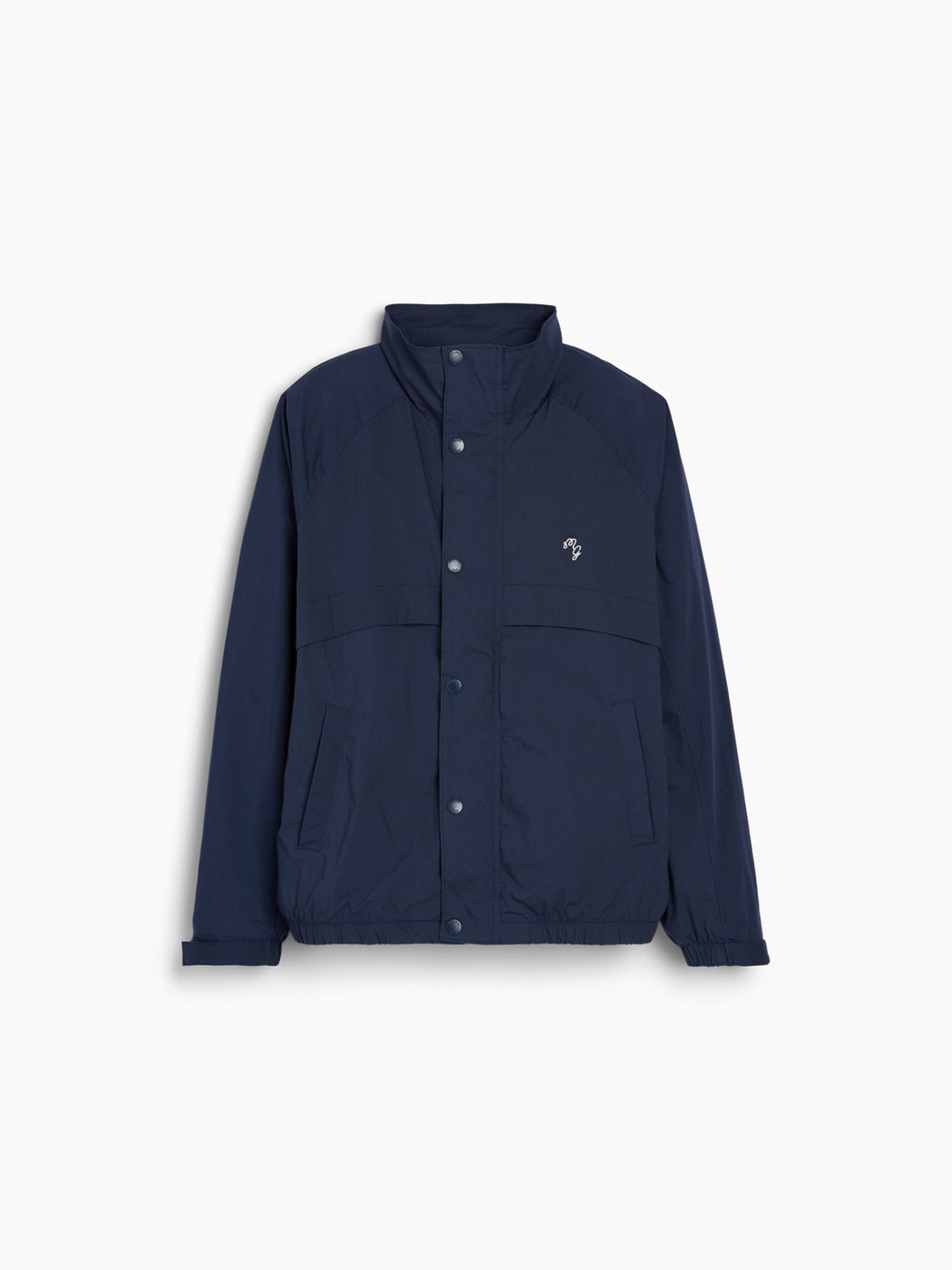 Gap x Malbon Navy Textured Poplin Anorak Jacket - Image 9 of 10