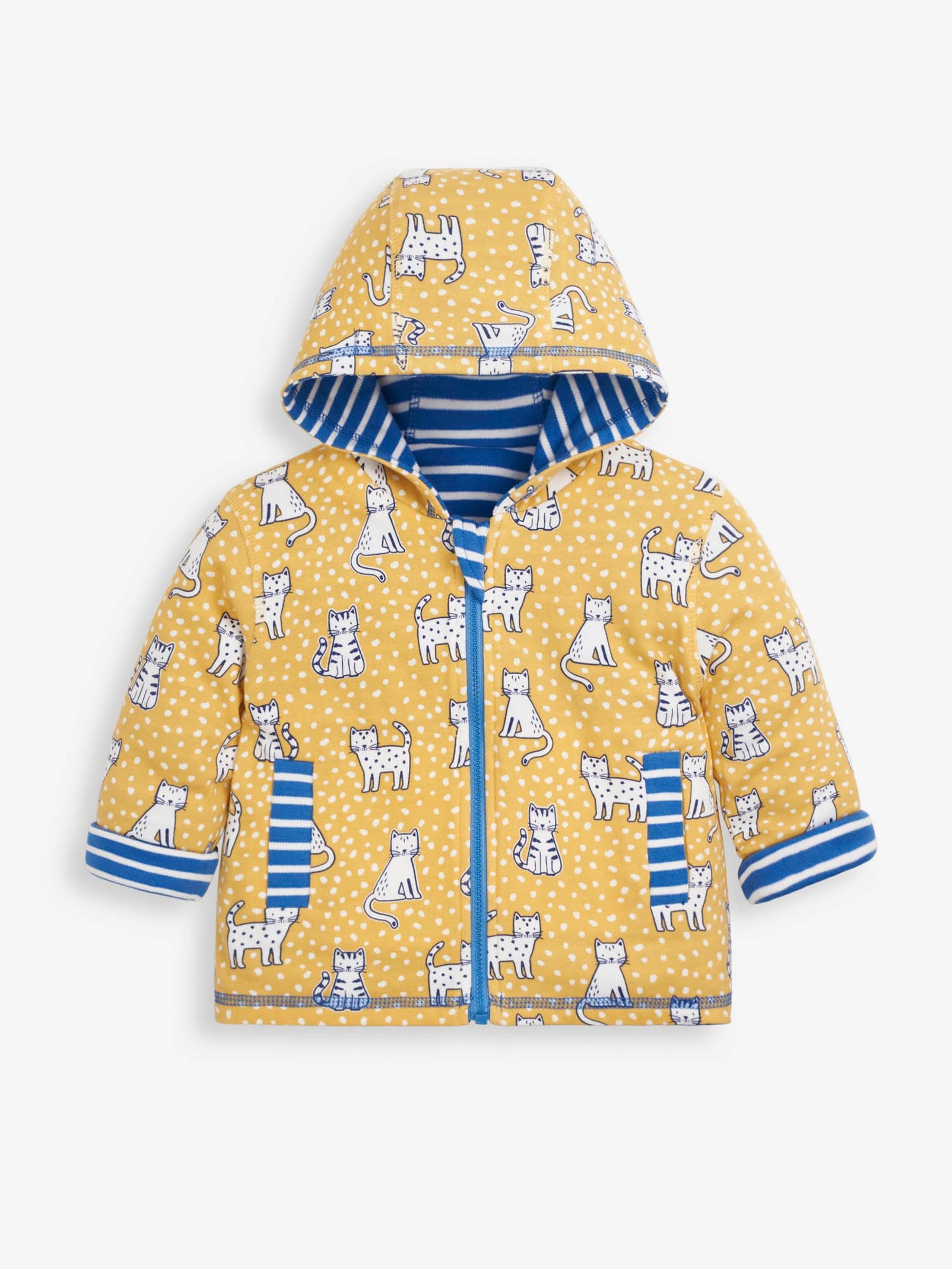 Blue Girls' Cat Appliqué Reversible Hoodie - Image 2 of 5