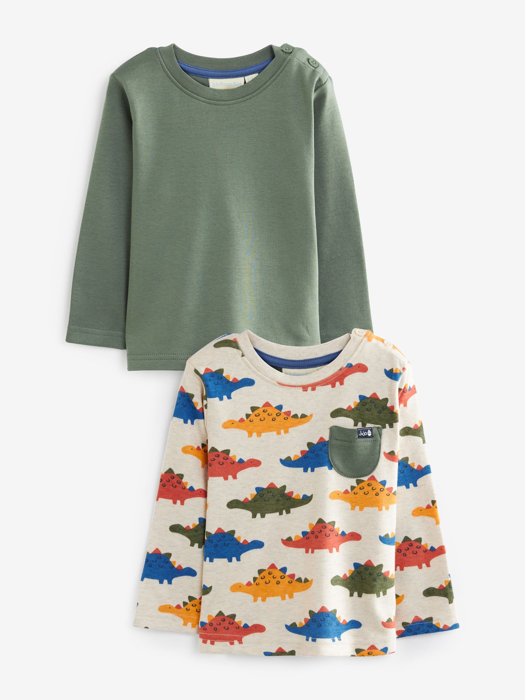 Khaki Boys' Stegosaurus & Plain Tops - Image 1 of 3