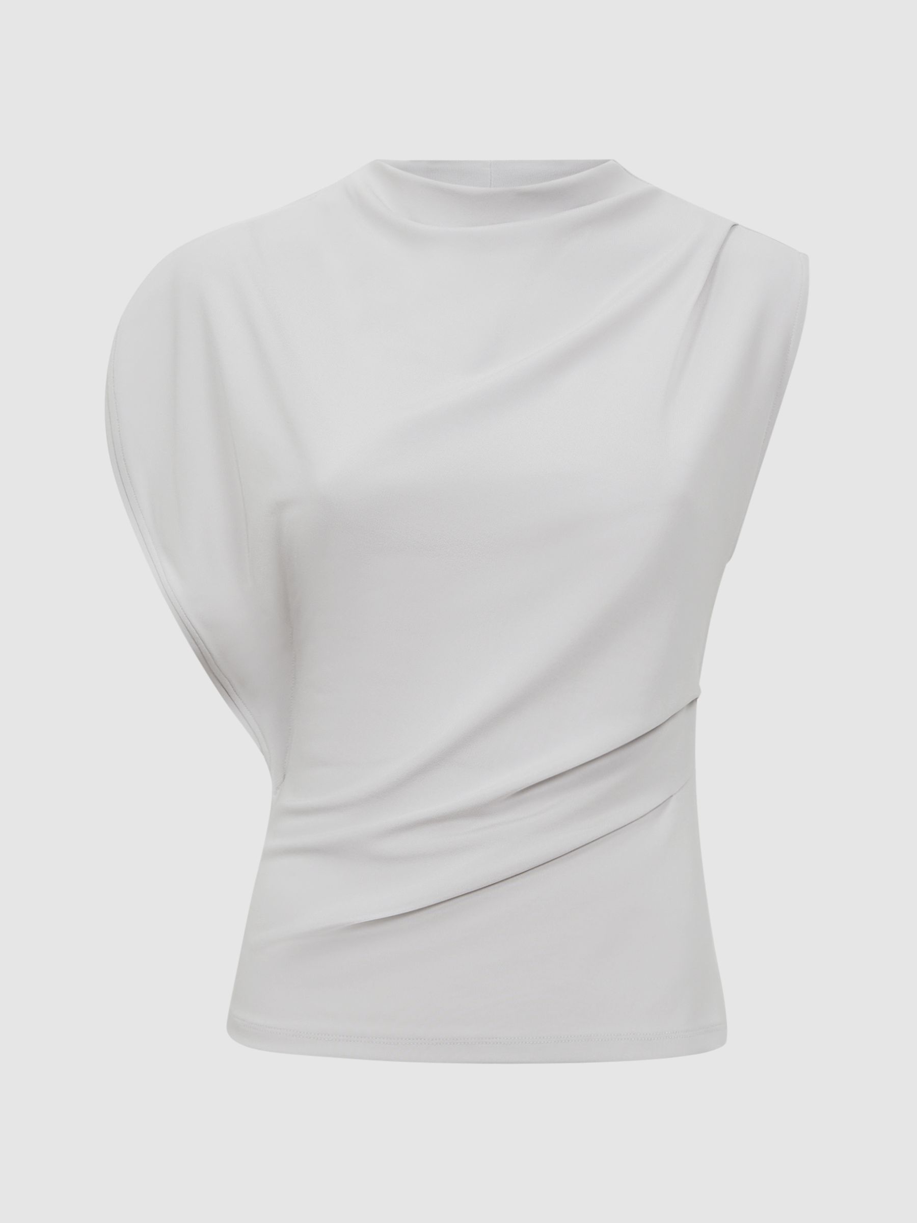 Asymmetrisch fallendes Top, Silberfarben - Bild 2 von 5
