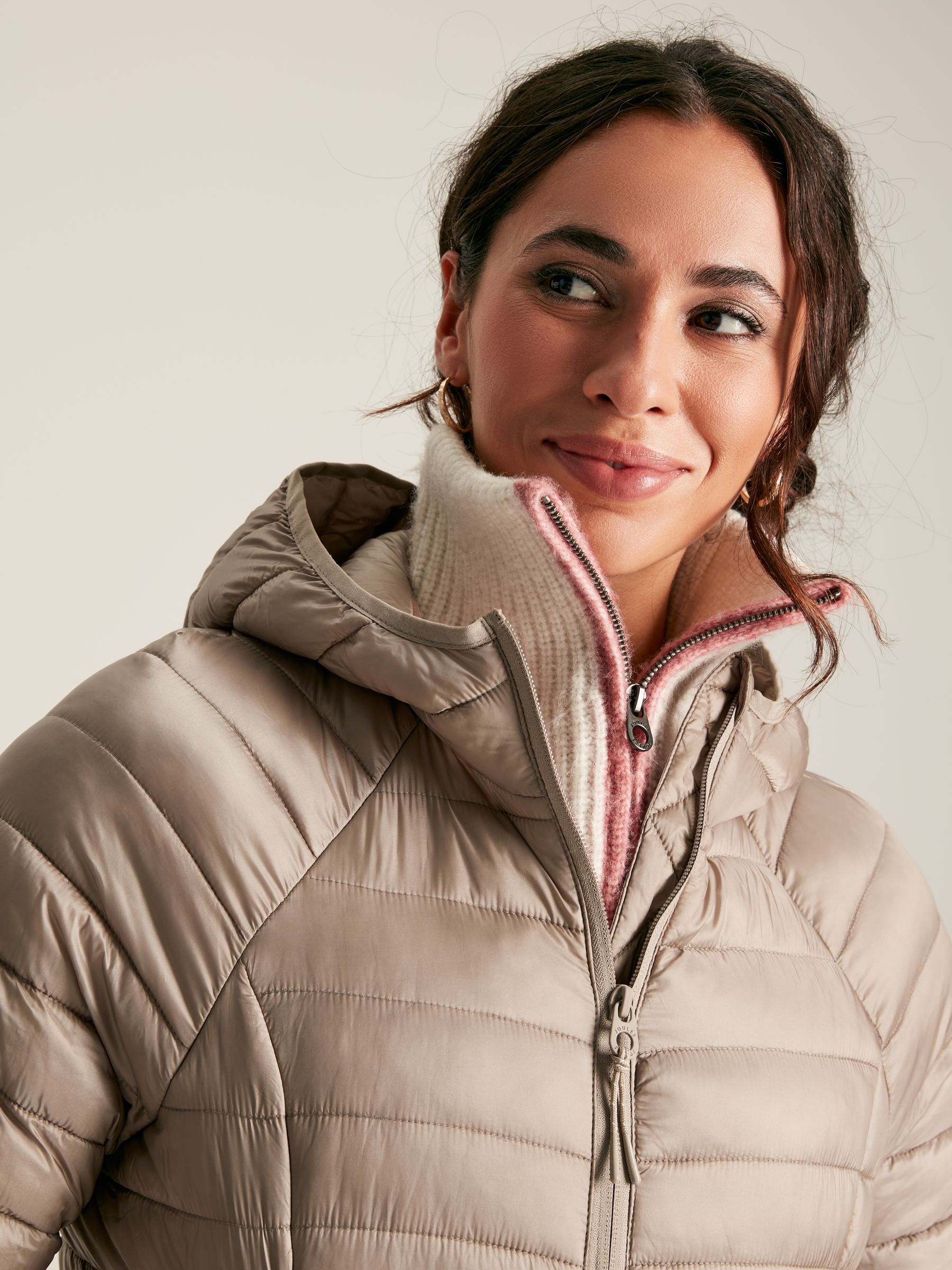 Bramley Silver Tone Showerproof Packable Padded Coat - Image 4 of 9