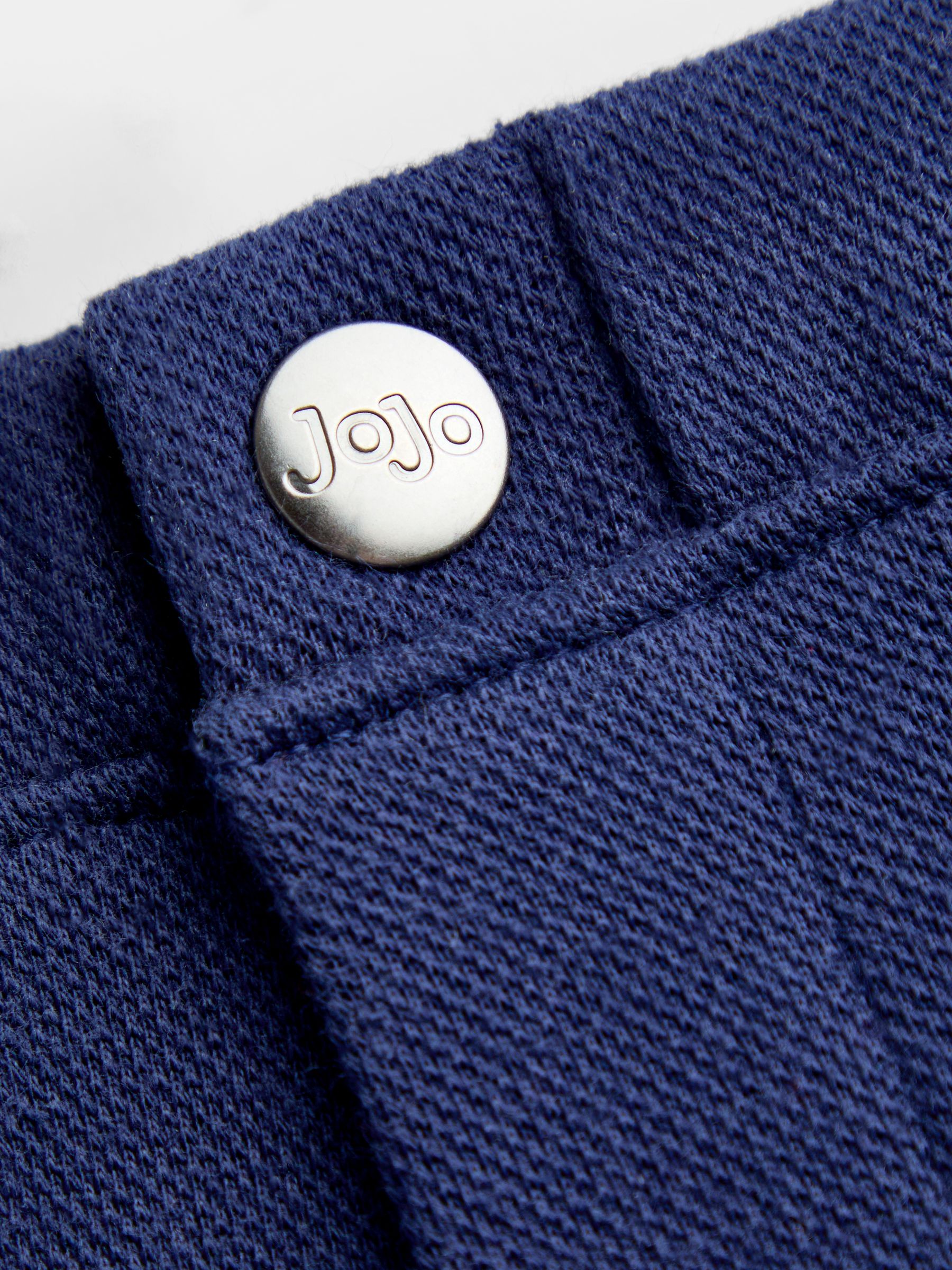 Navy Blue Smart Jersey Trousers - Image 3 of 4