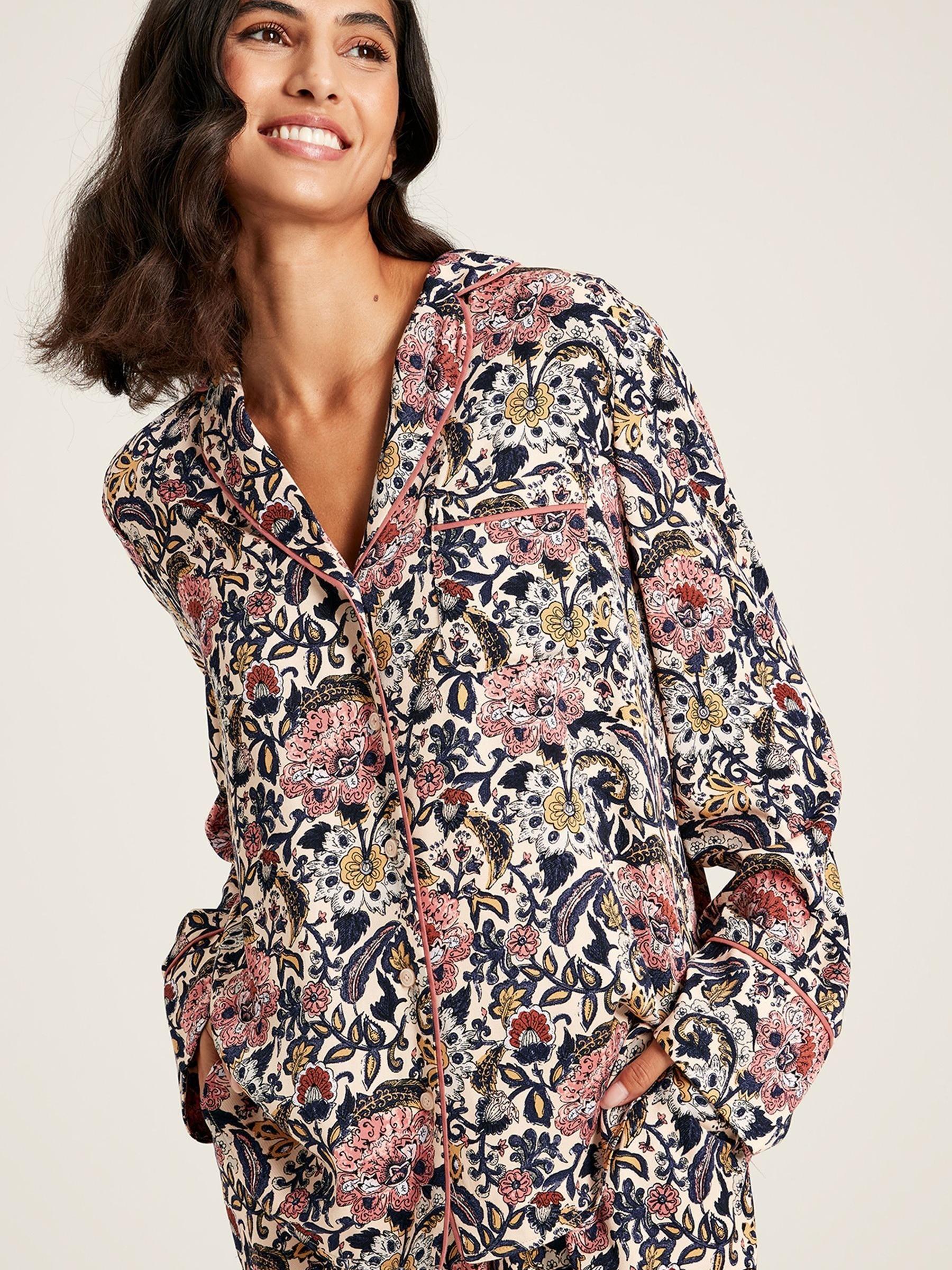 Alma Navy Floral Pyjama Set - Image 4 of 8