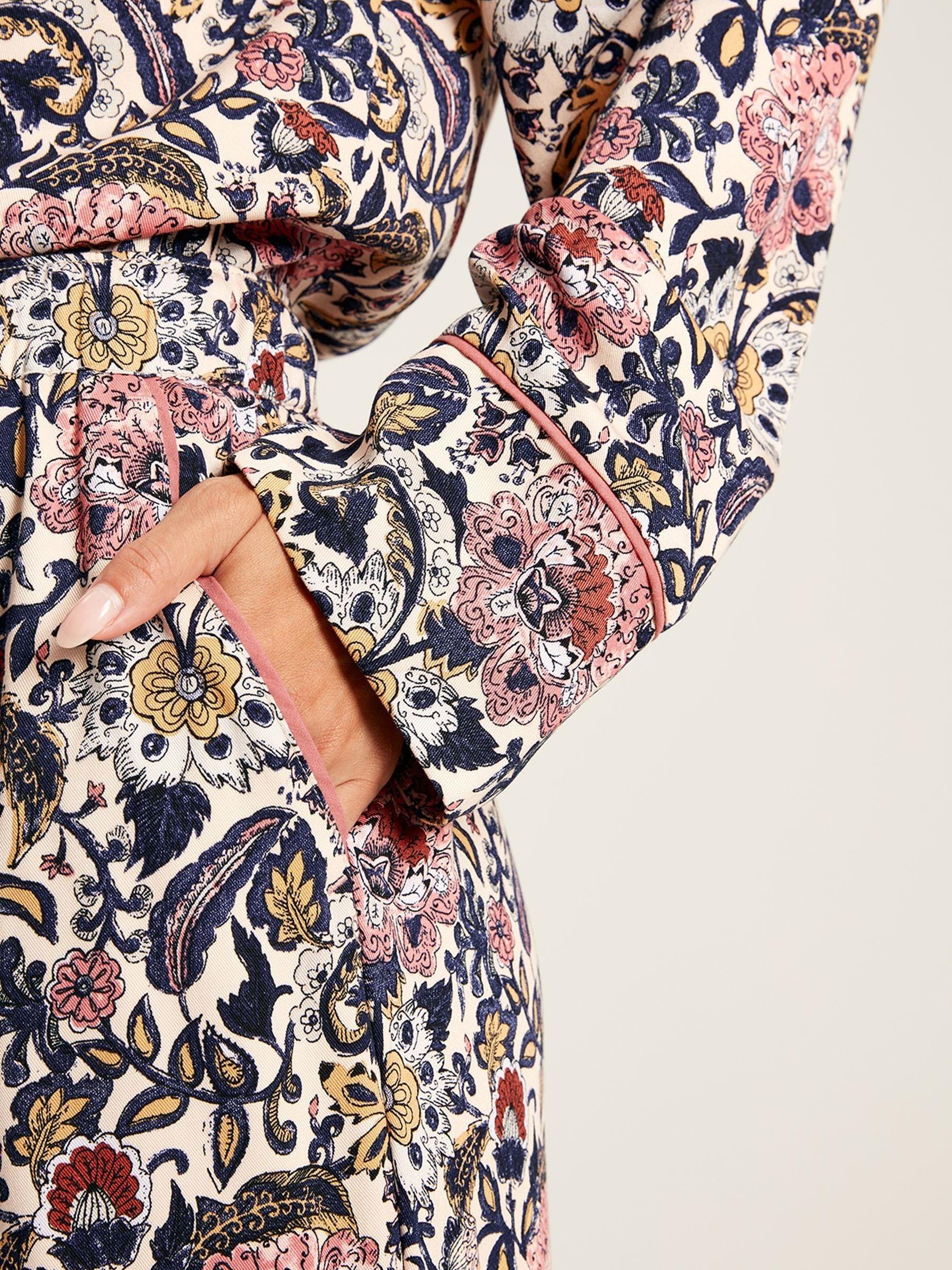 Alma Navy Floral Pyjama Set - Image 6 of 8