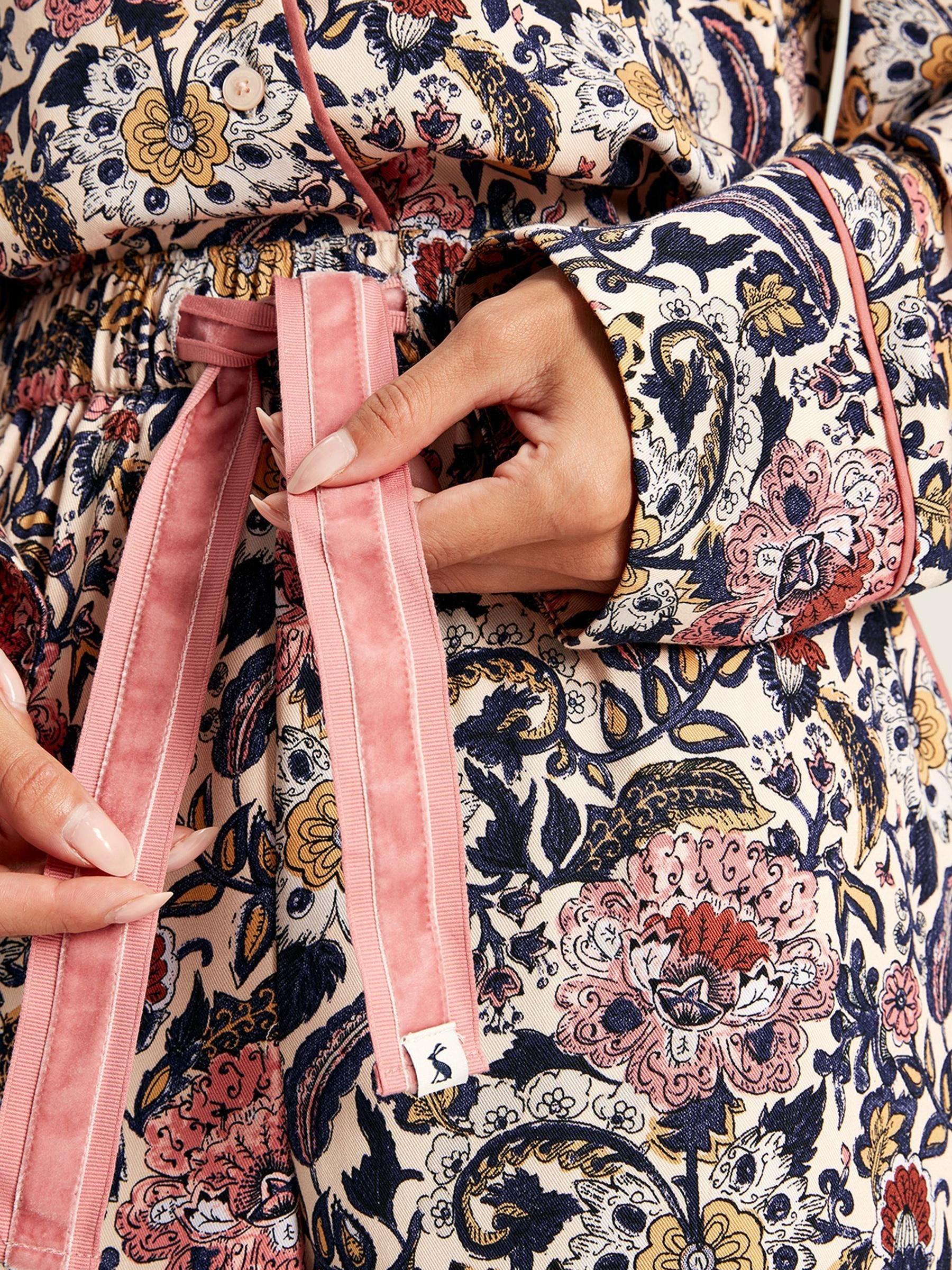 Alma Navy Floral Pyjama Set - Image 7 of 8
