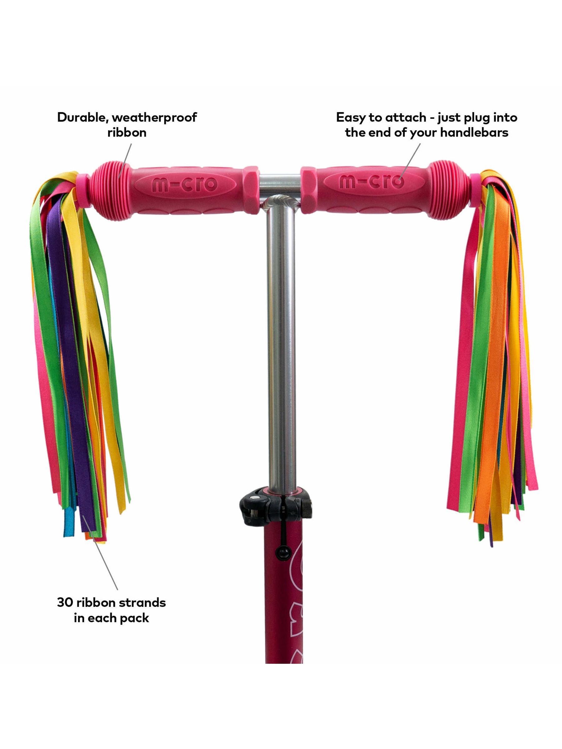 Micro Scooter Eco Rainbow Handle Ribbons - Image 5 of 5