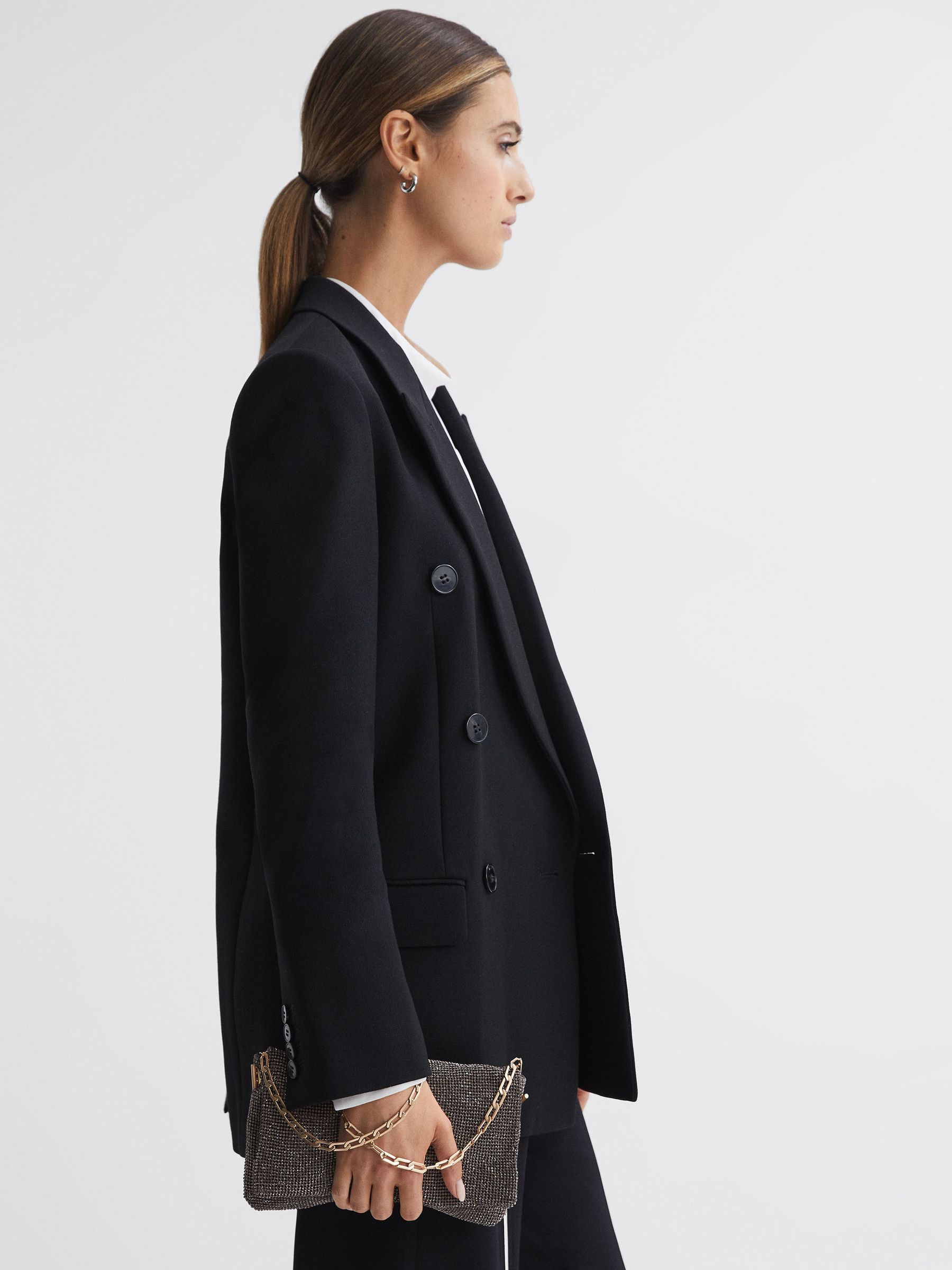 Embellished Shoulder Bag in Gunmetal - Image 2 of 5