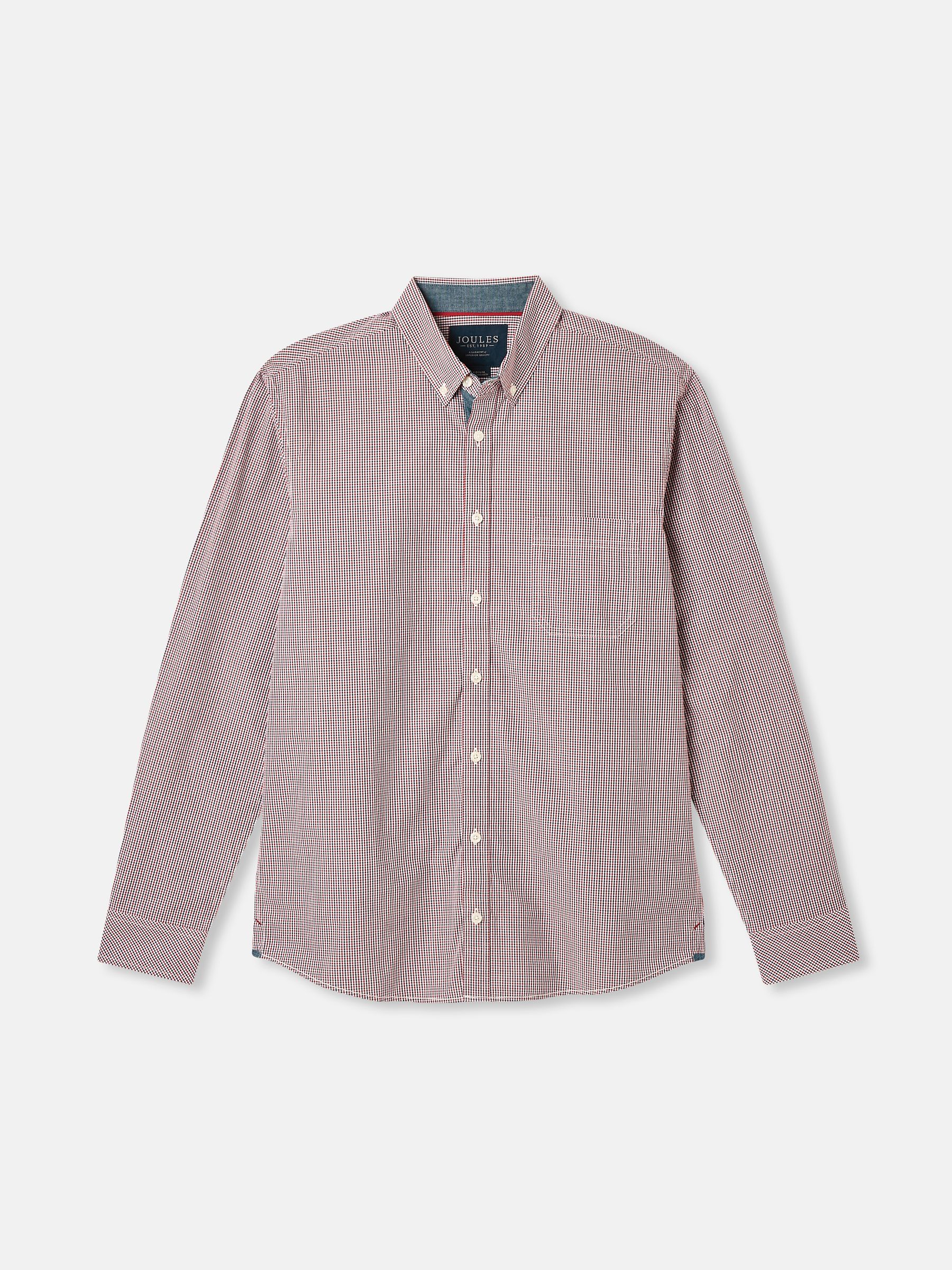 Abbott Red Gingham Cotton Poplin Shirt - Image 8 of 8
