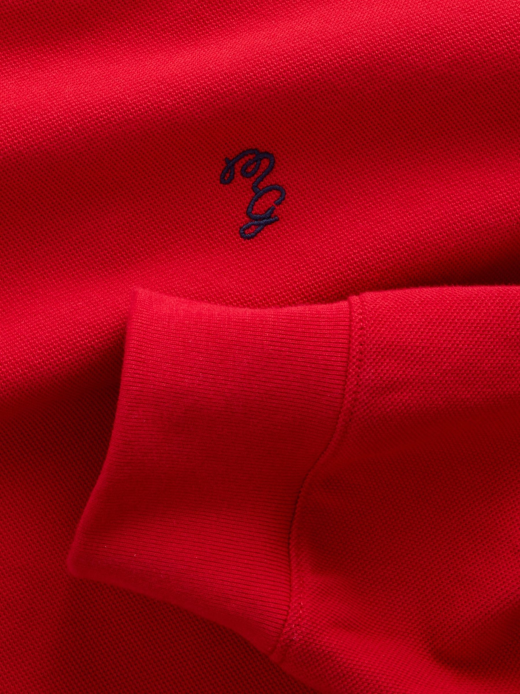 Gap x Malbon Red Pique Polo Overshirt - Image 7 of 9