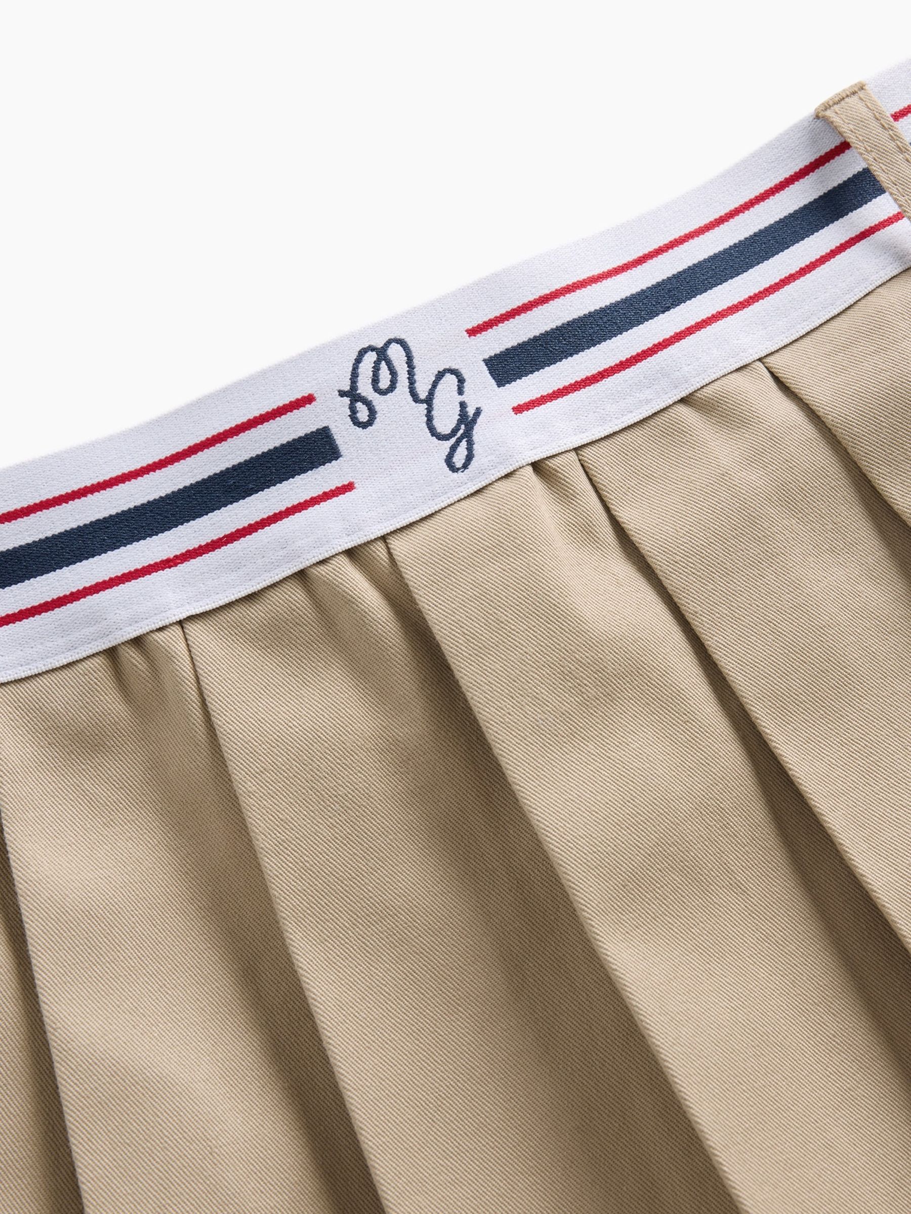 Gap x Malbon Beige Pleated Twill Mini Skort - Image 10 of 12
