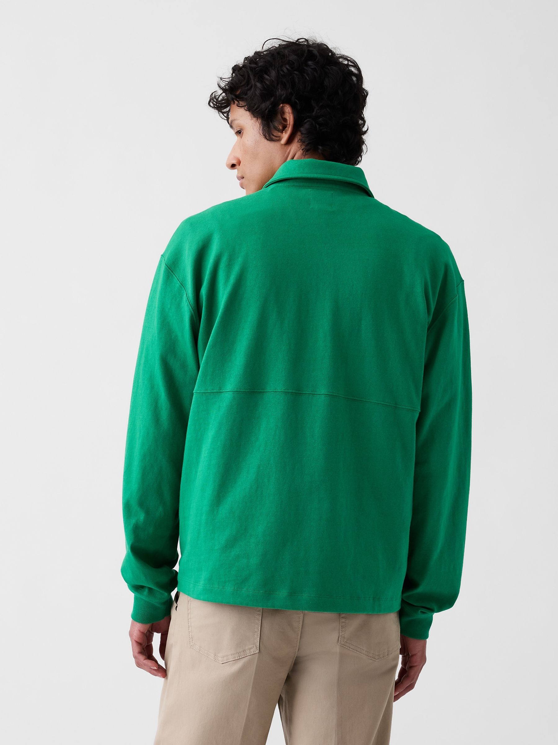 Gap x Malbon Green Oversized Polo Sweatshirt - Image 2 of 8