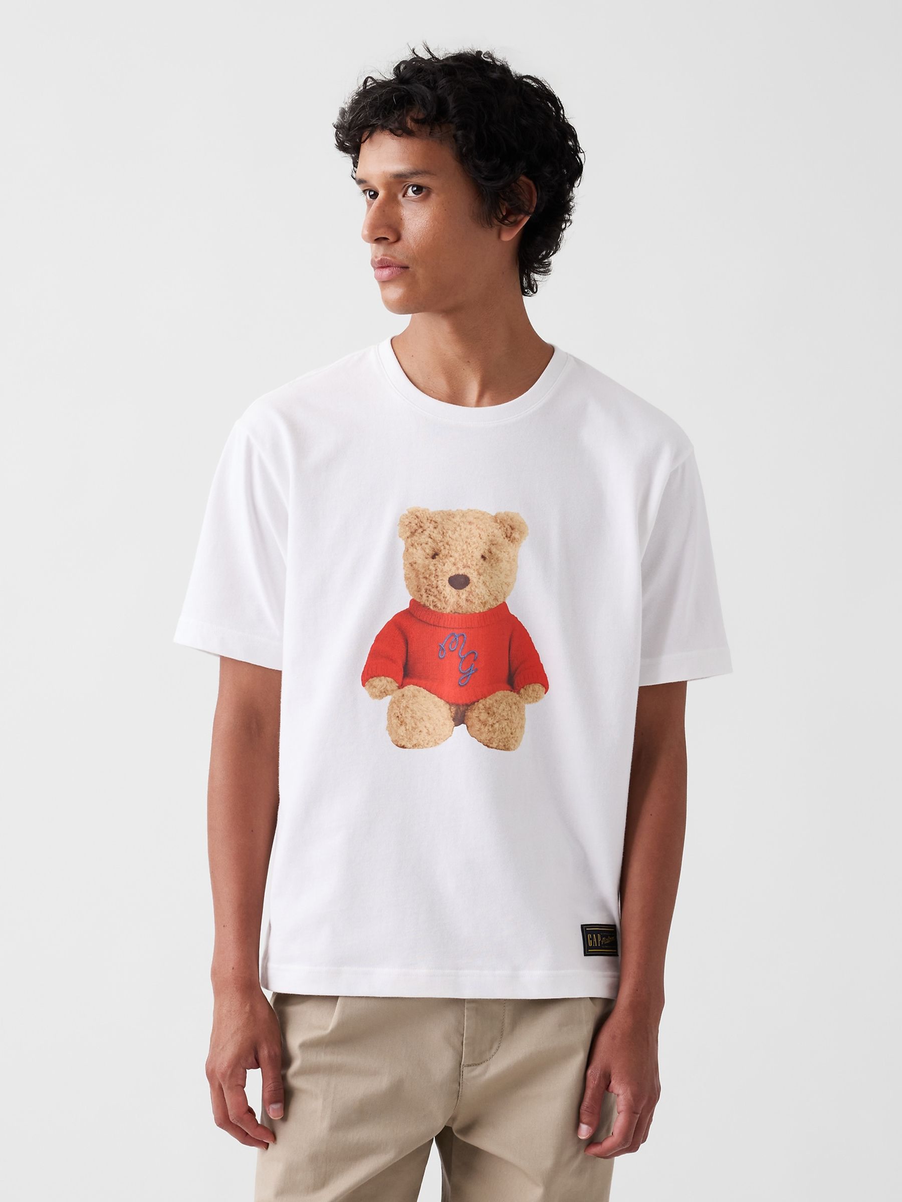 Gap x Malbon White Brannan Bear T-Shirt - Image 2 of 9